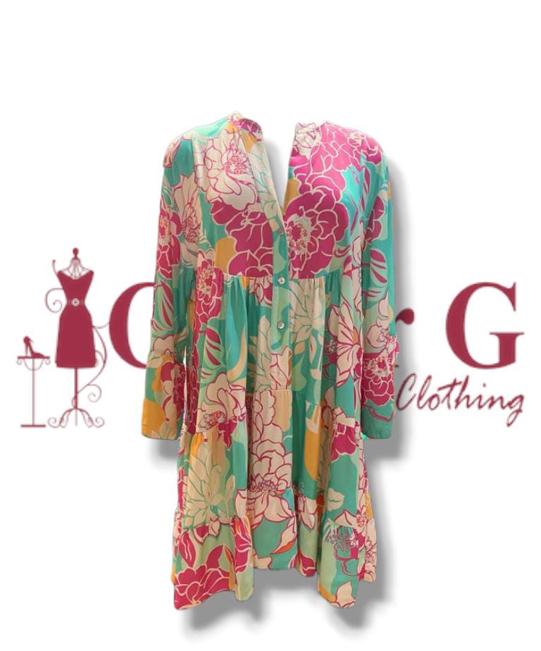 FLOWER PATTERN DRESS