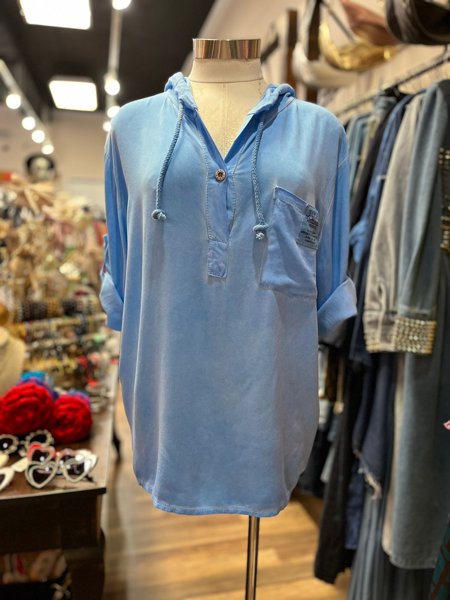 SHIRT WITH HOODIE
