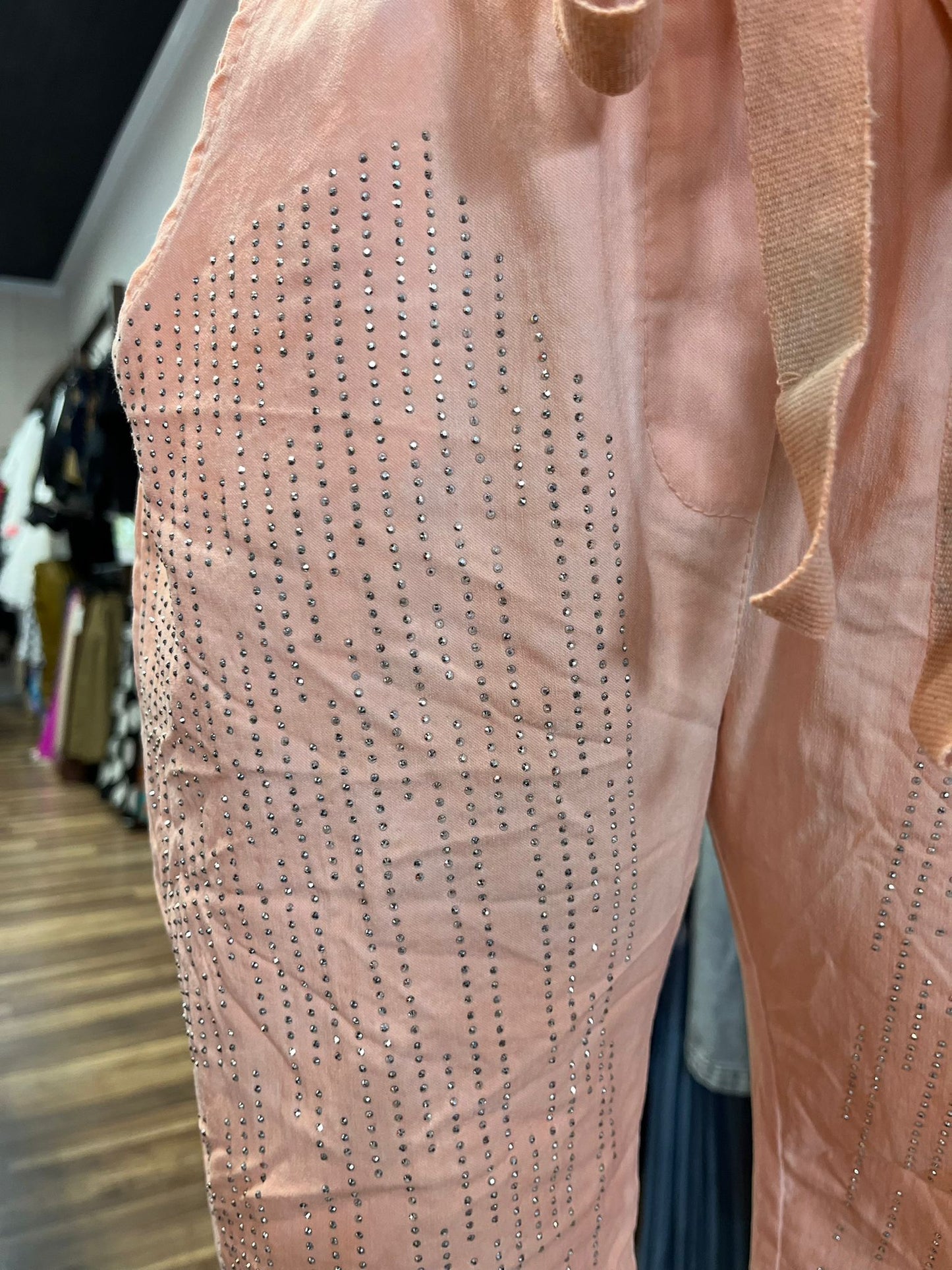 SEQUIN PANTS WITH POCKETS