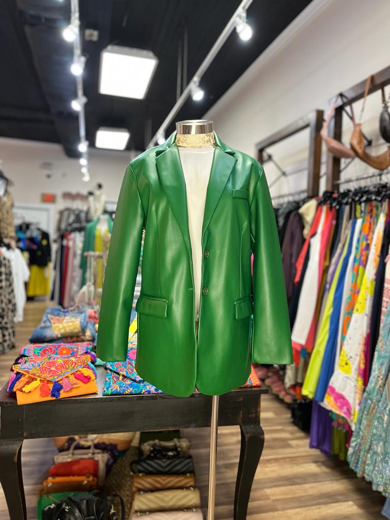 SYNTHETIC LEATHER JACKET
