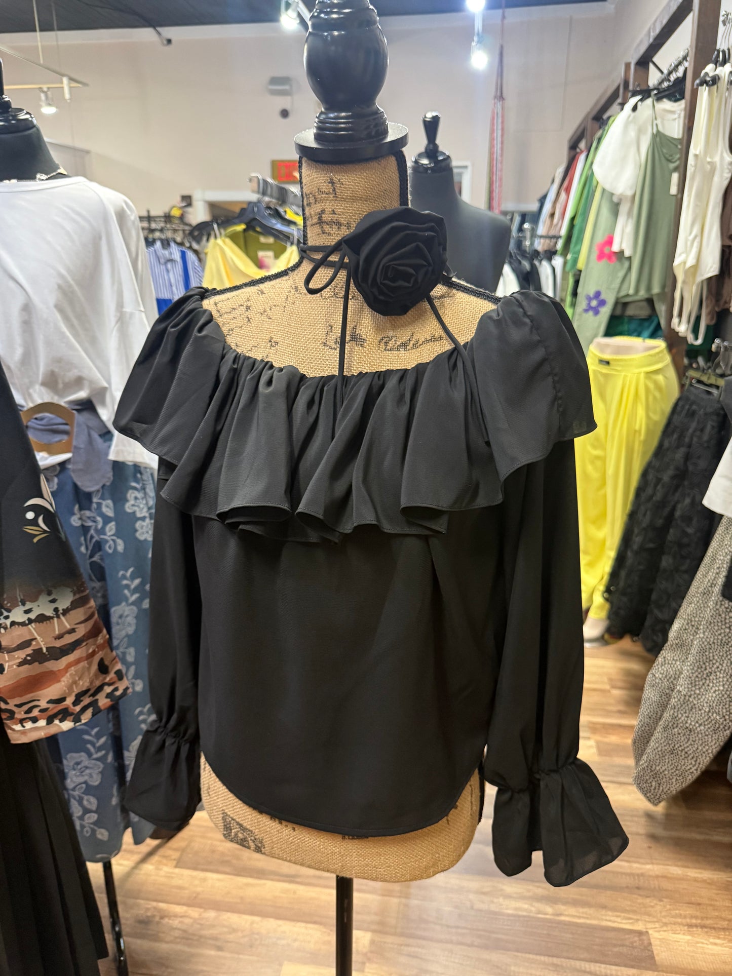 Off- the - shoulder blouse