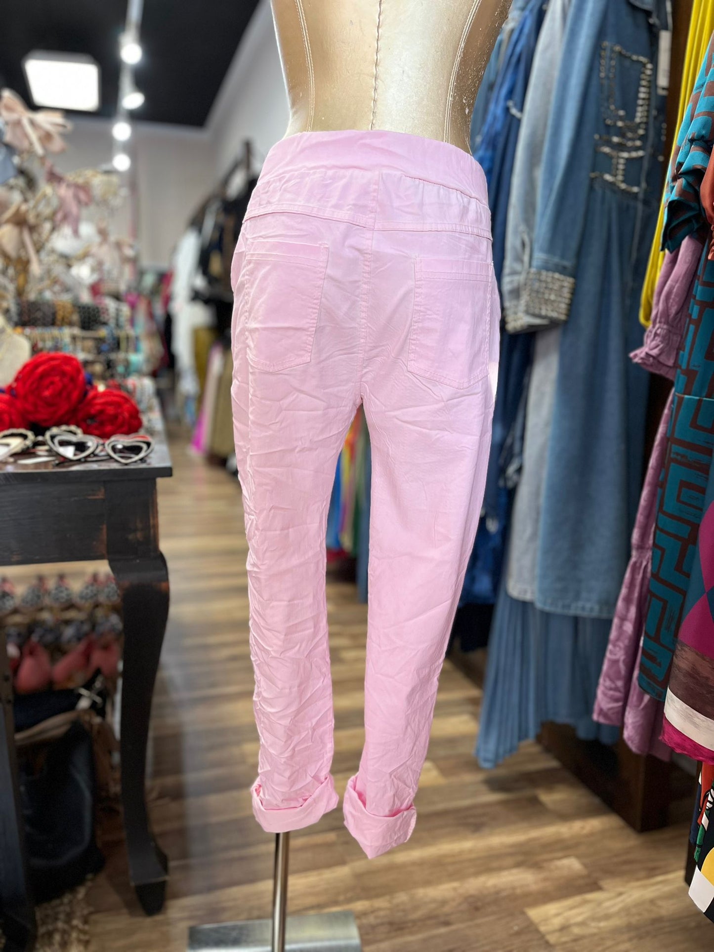 RHINESTONED PANTS