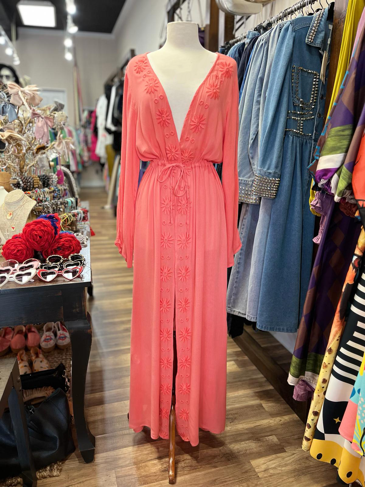 RUST BOHO DRESS