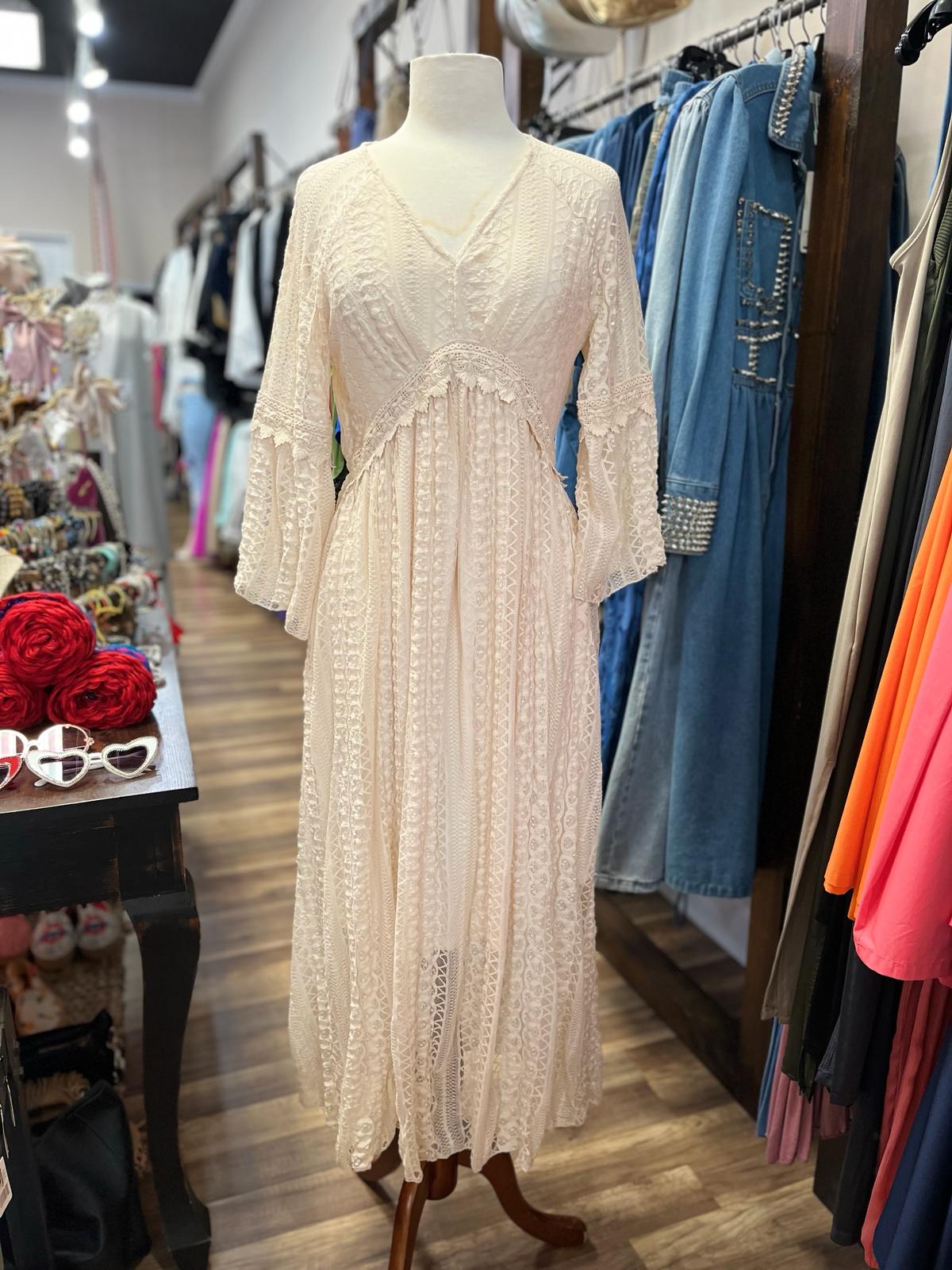 BEIGE LONG DRESS