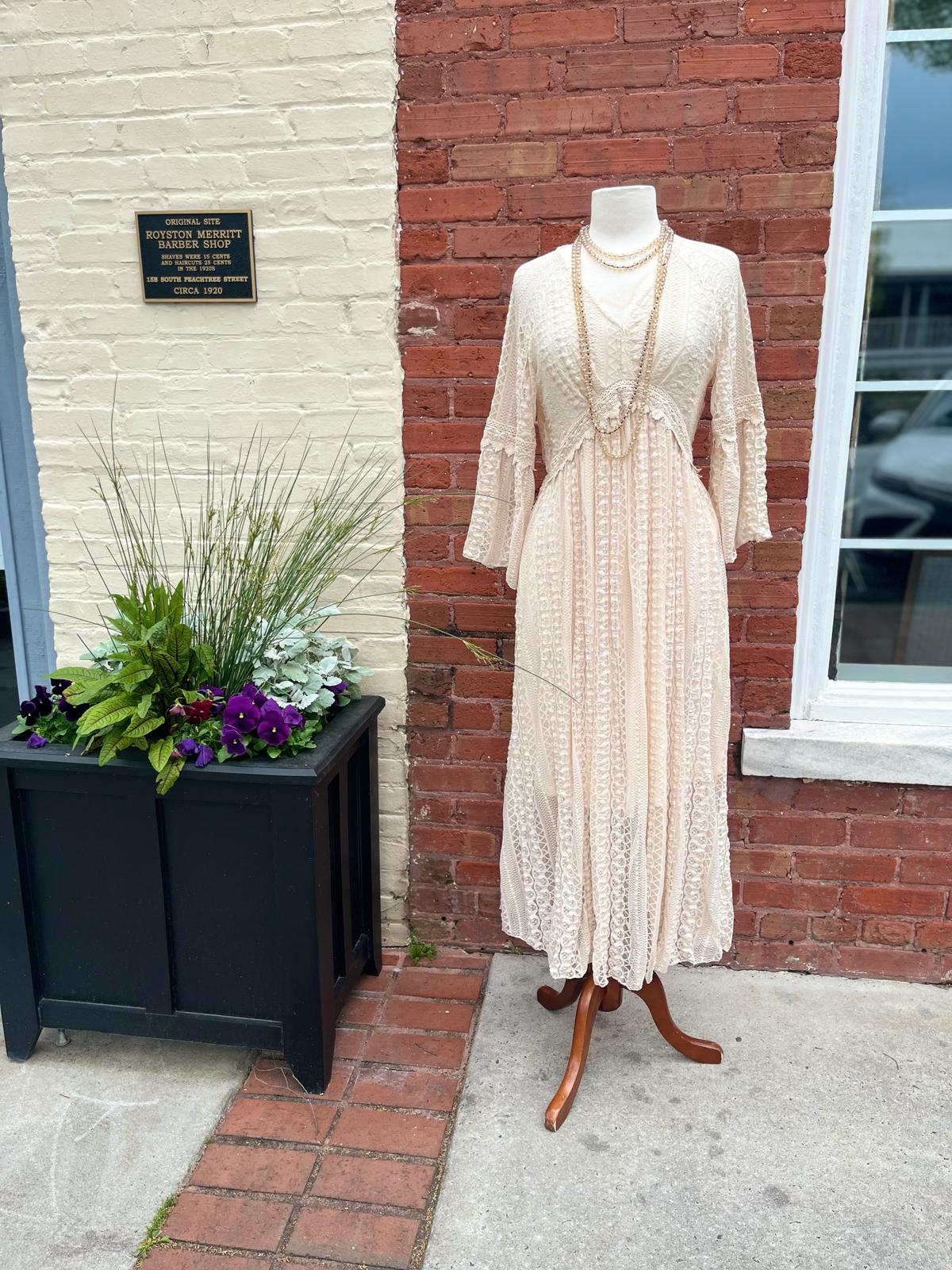 BEIGE LONG DRESS