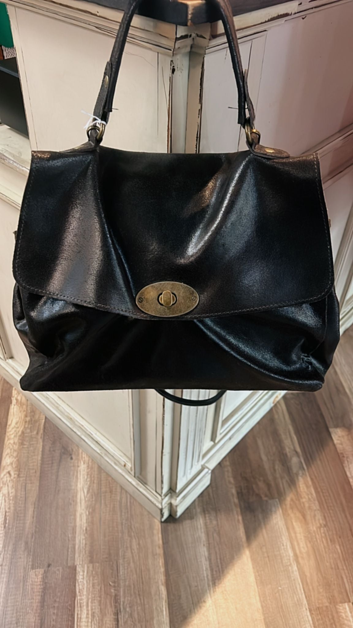 BLACK LEATHER PURSE