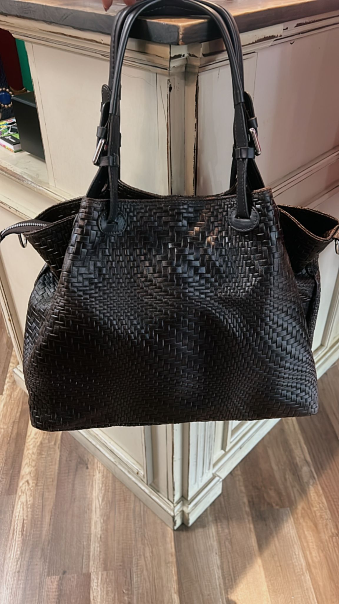 BLACK LEATHER PURSE