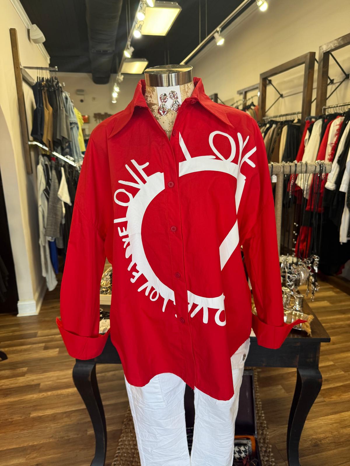 "LOVE" LONG SLEEVES SHIRT