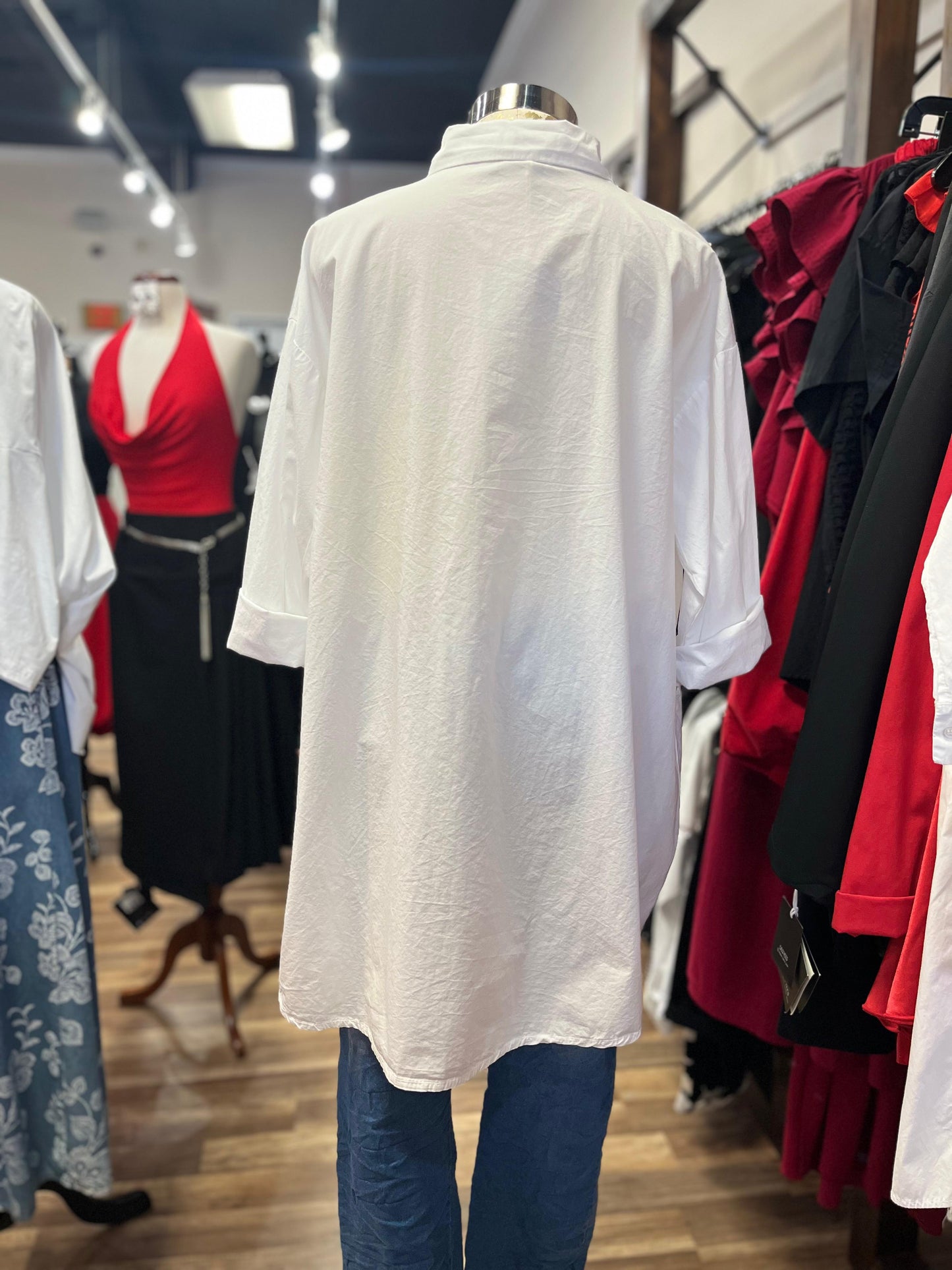 LONG BLOUSE WITH POCKETS