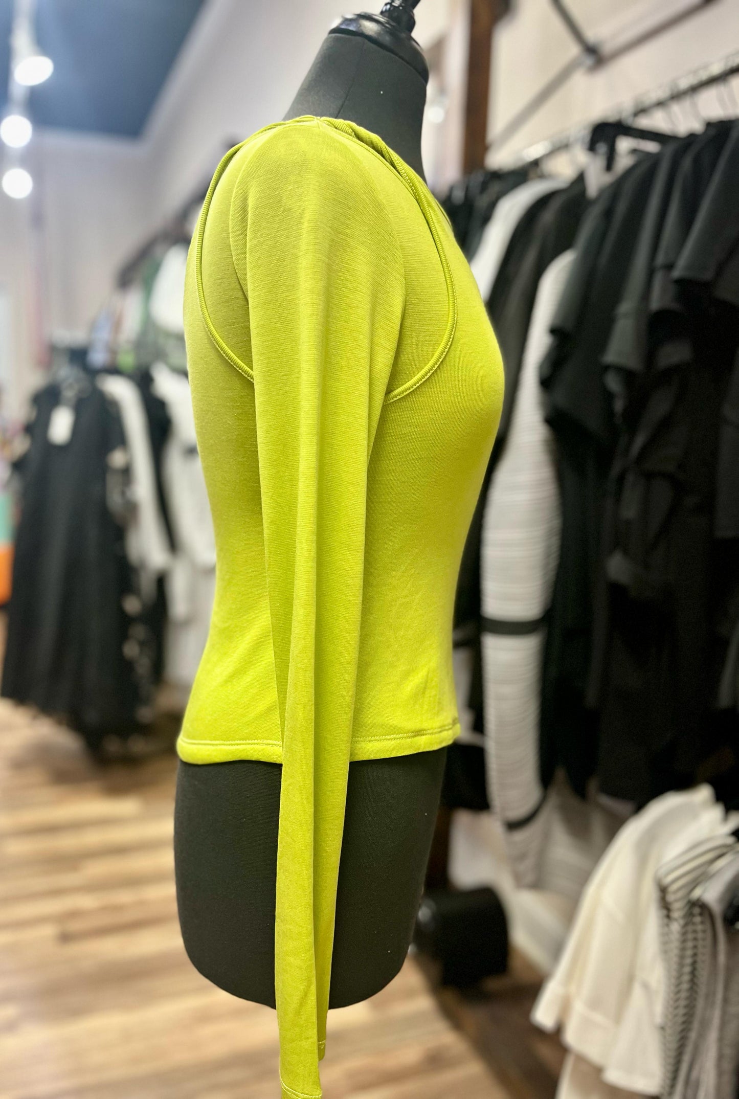Apple green blouse