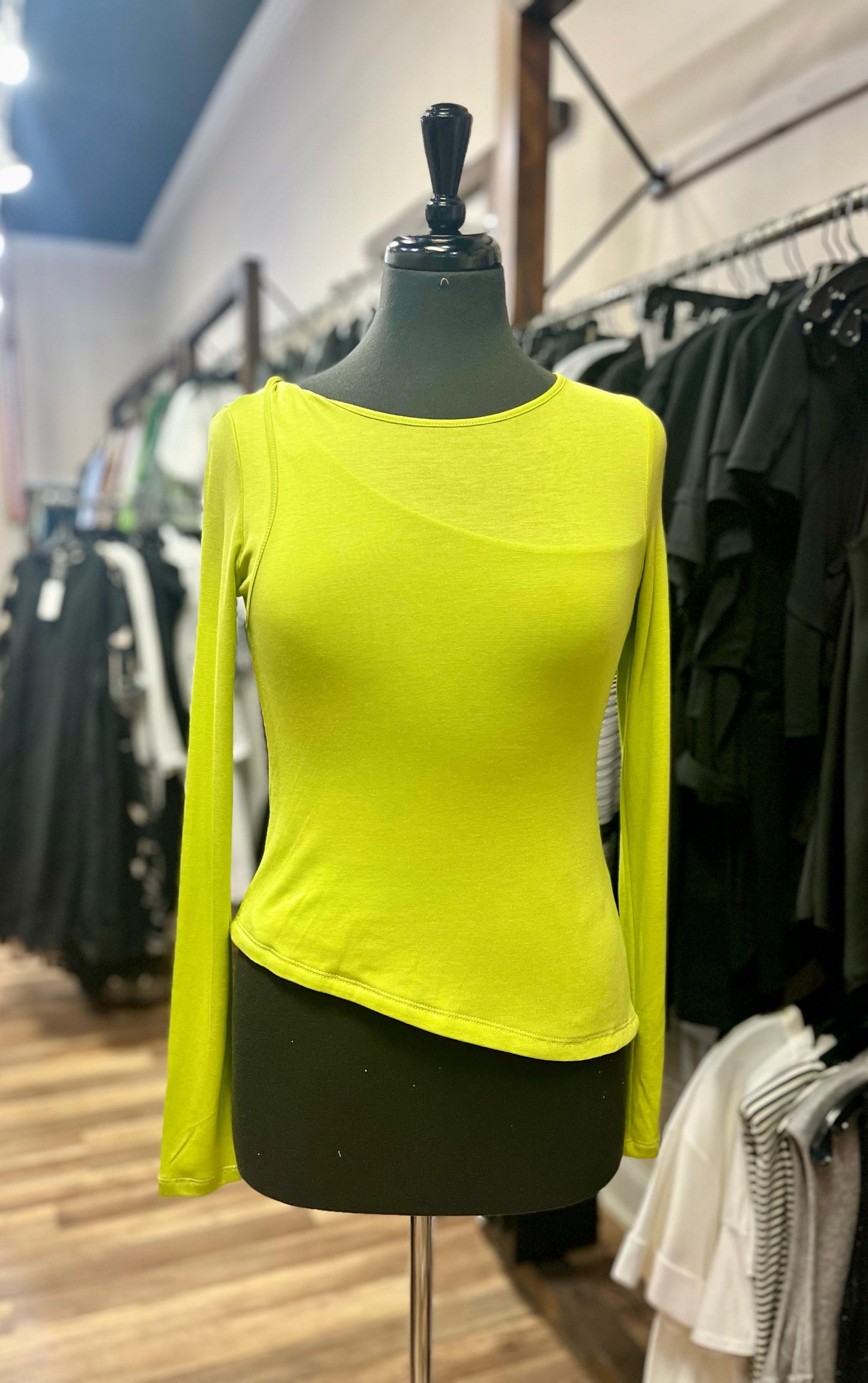 Apple green blouse