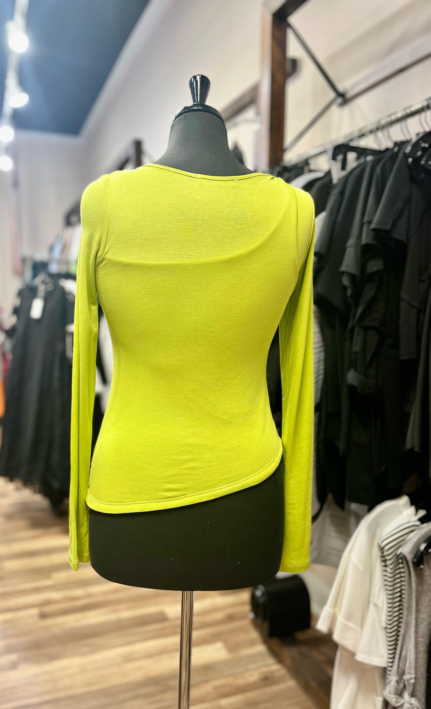 Apple green blouse