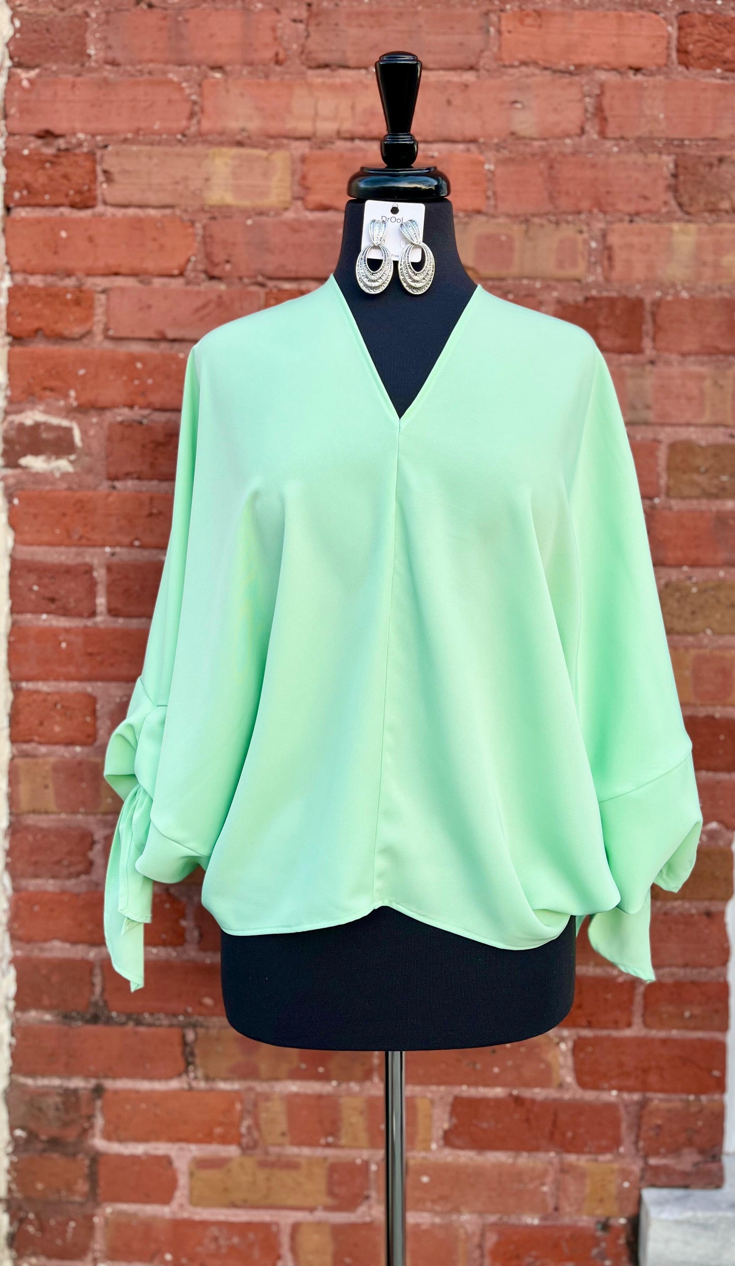 Tie Sleeve Blouse