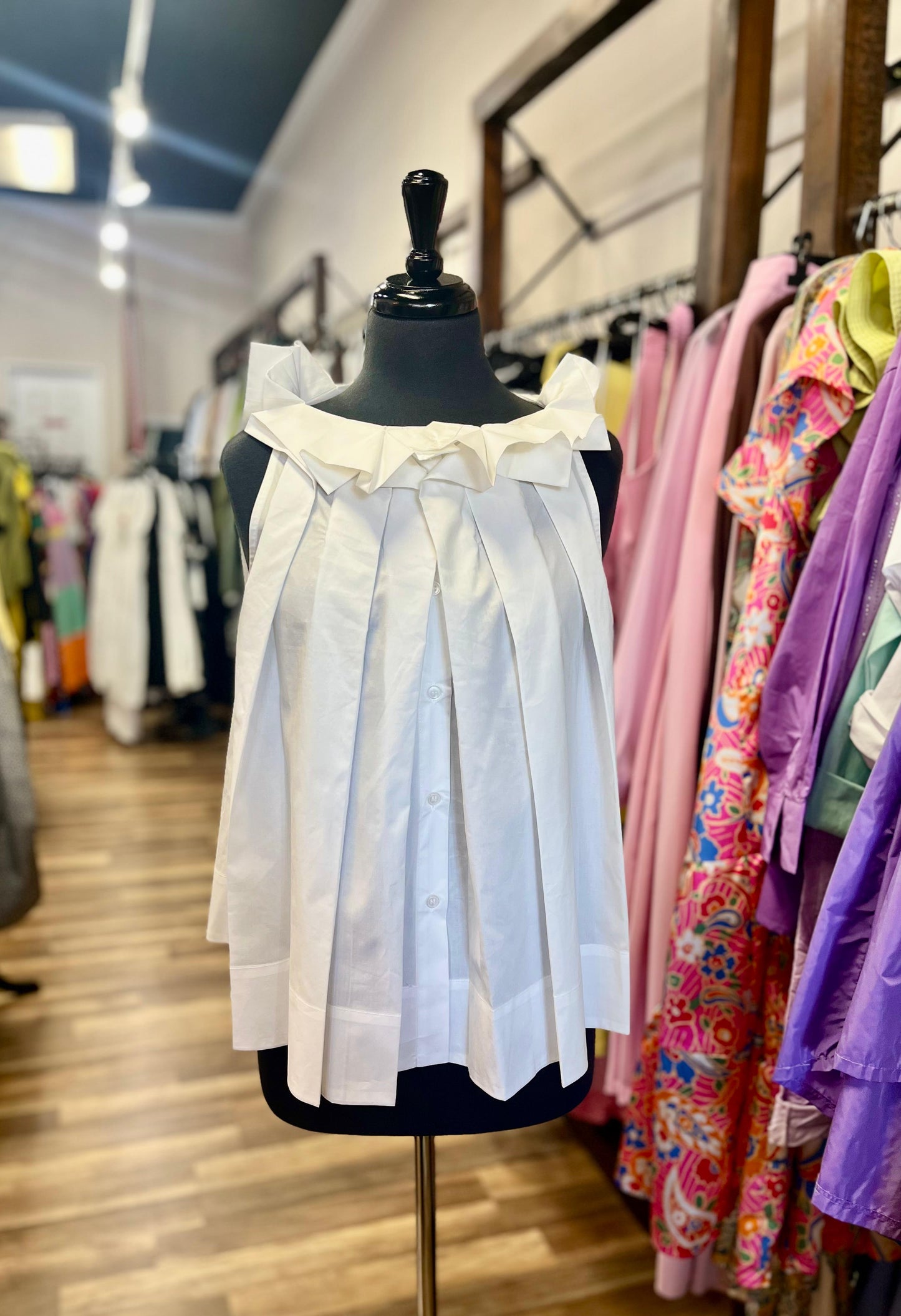 Pleated Collar Blouse