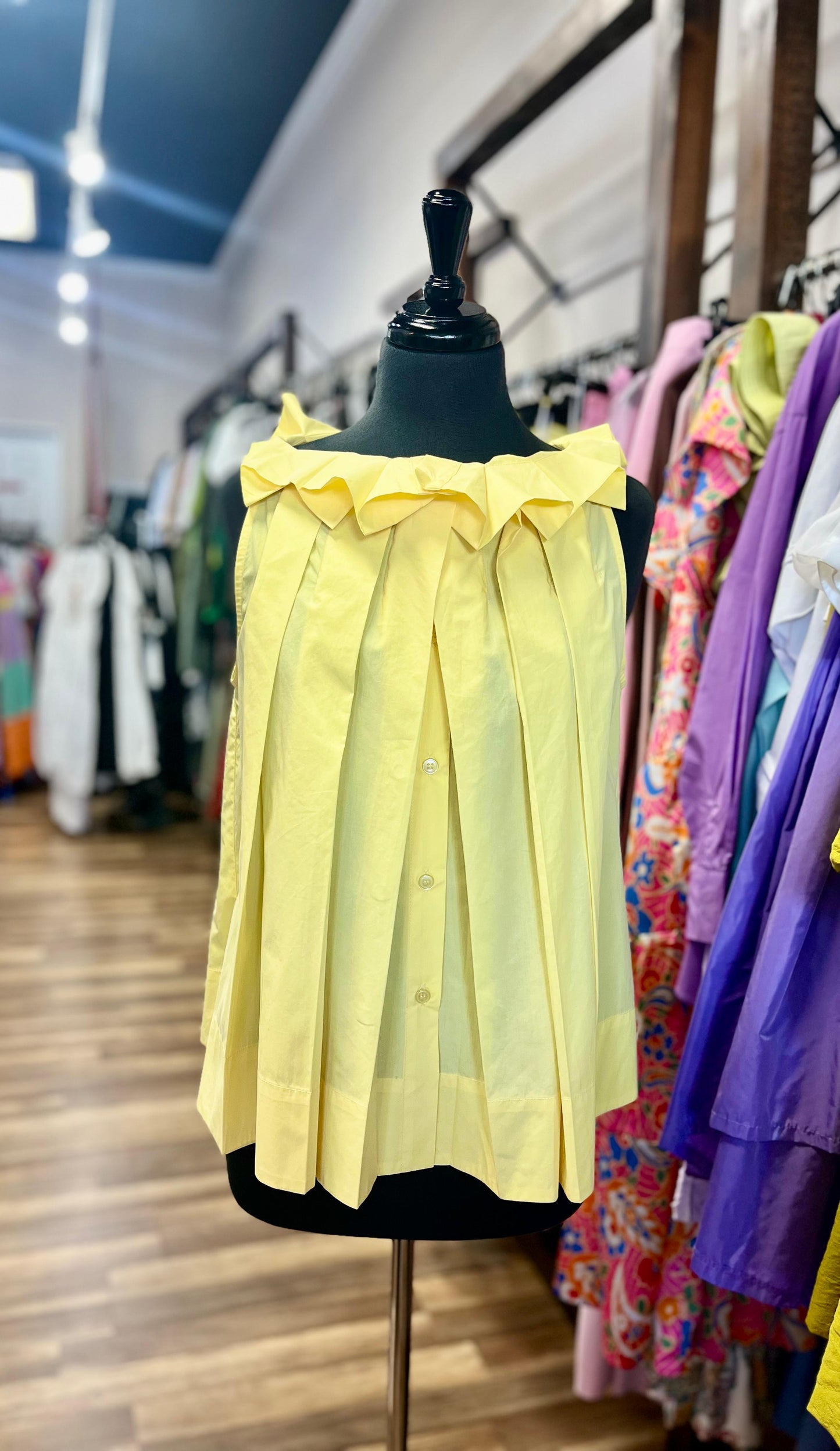 Pleated Collar Blouse