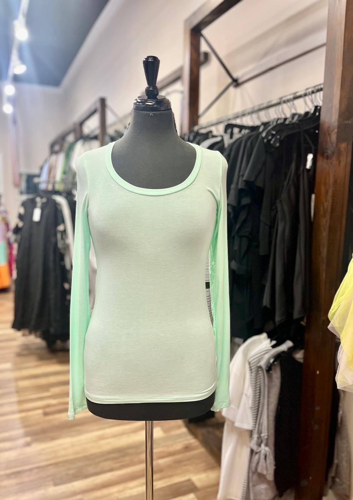 Long-Sleeve Fitted Top