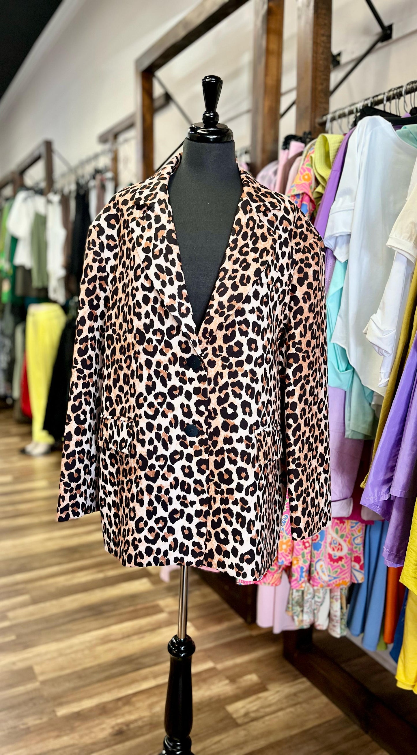 Animal-Print Jacket