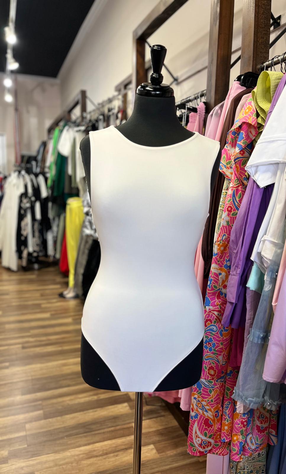 Reversible Rounded Neck Knit Bodysuit