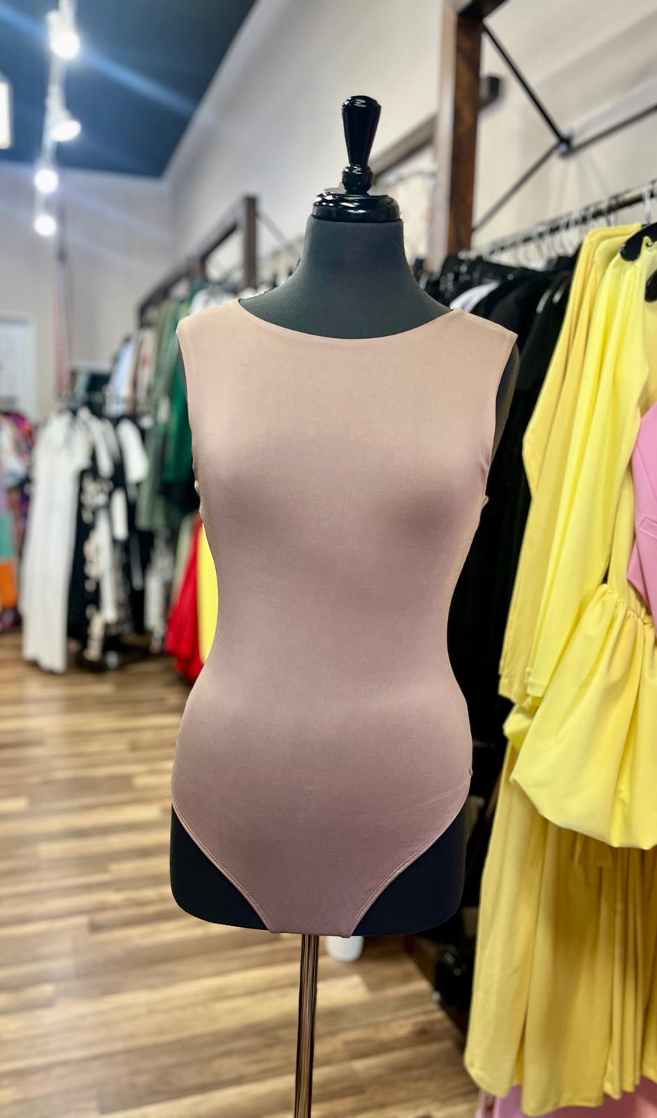 Reversible Rounded Neck Knit Bodysuit