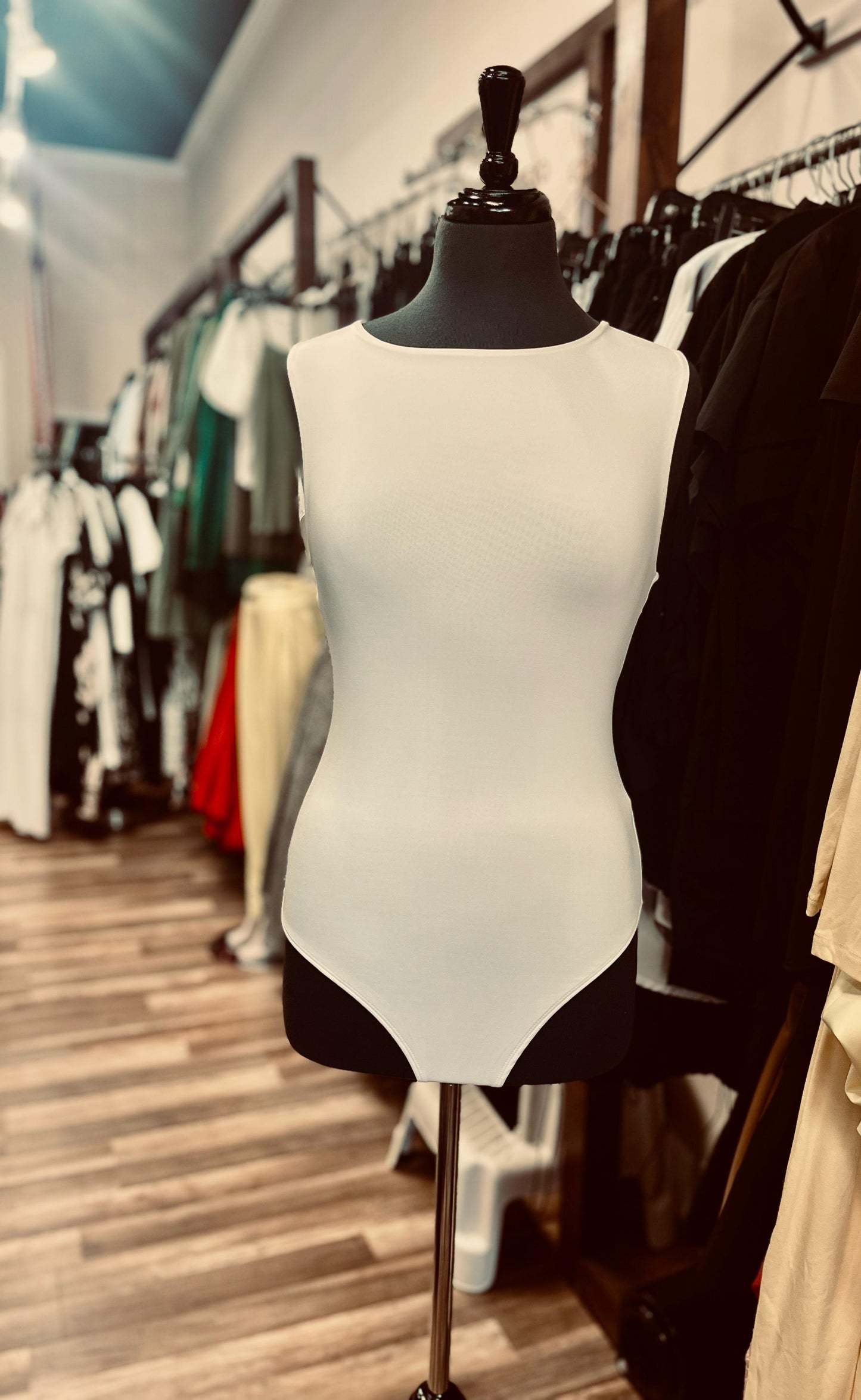 Reversible Rounded Neck Knit Bodysuit