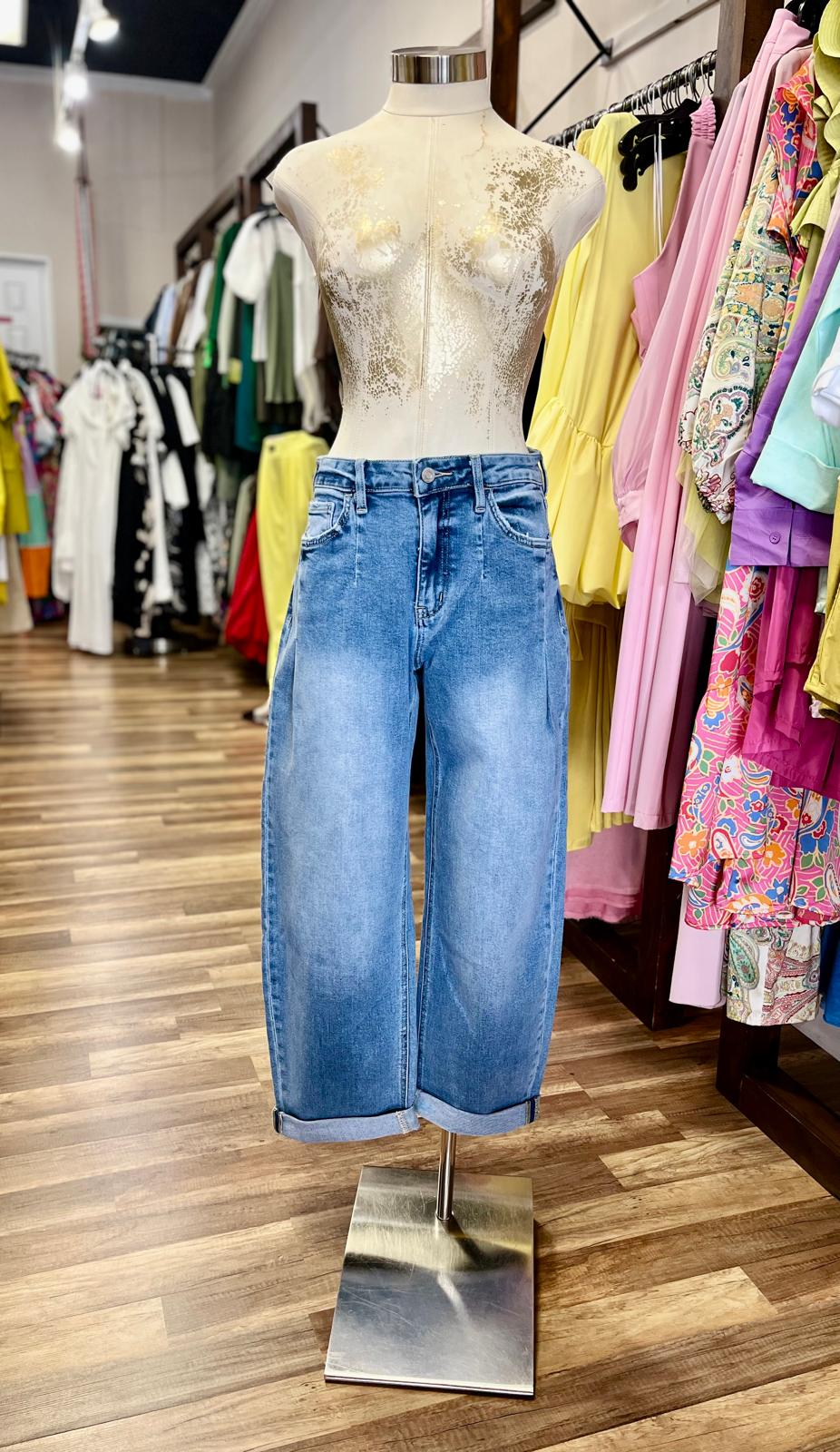 High Rise Barrel Pant
