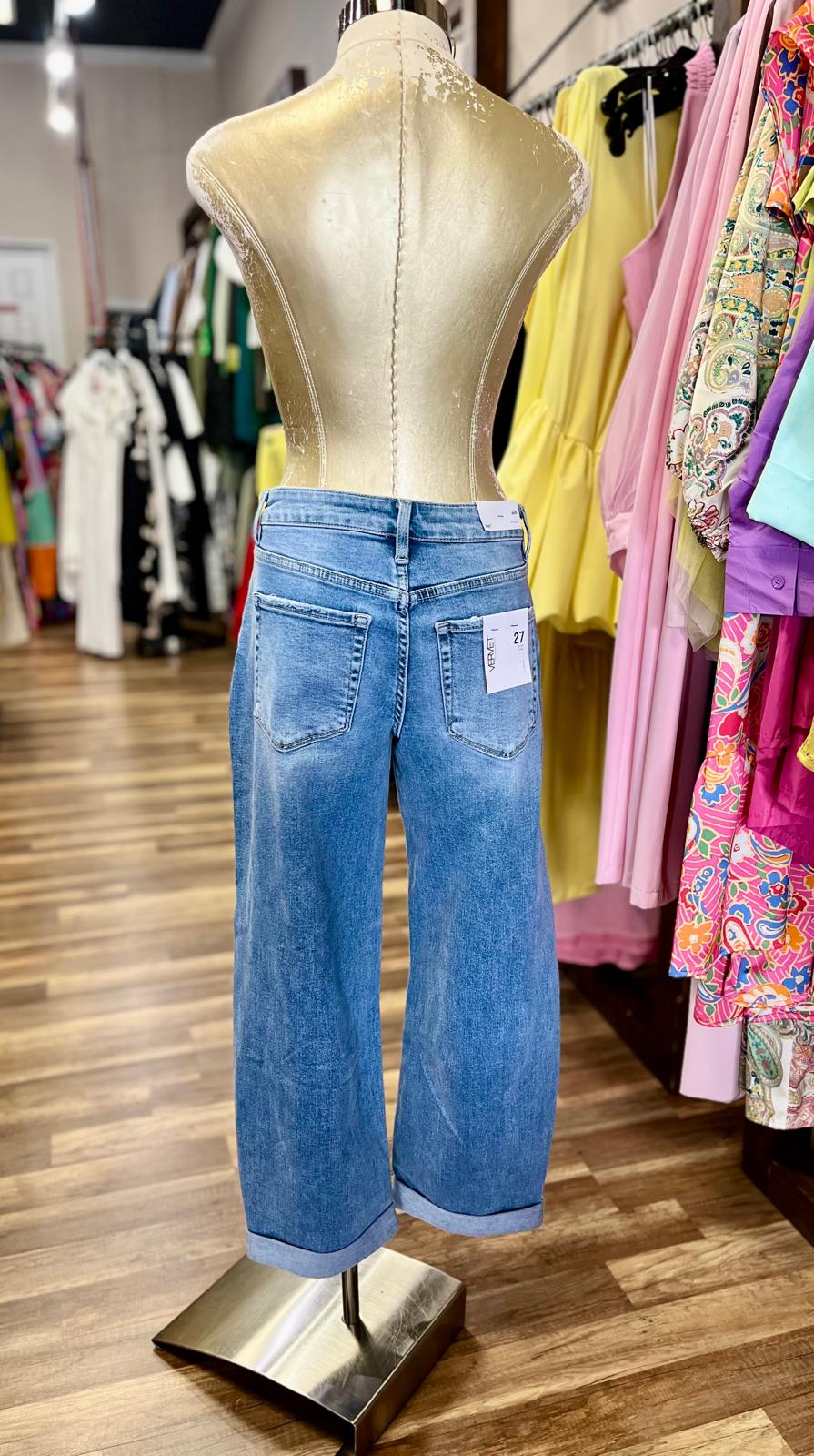 High Rise Barrel Pant