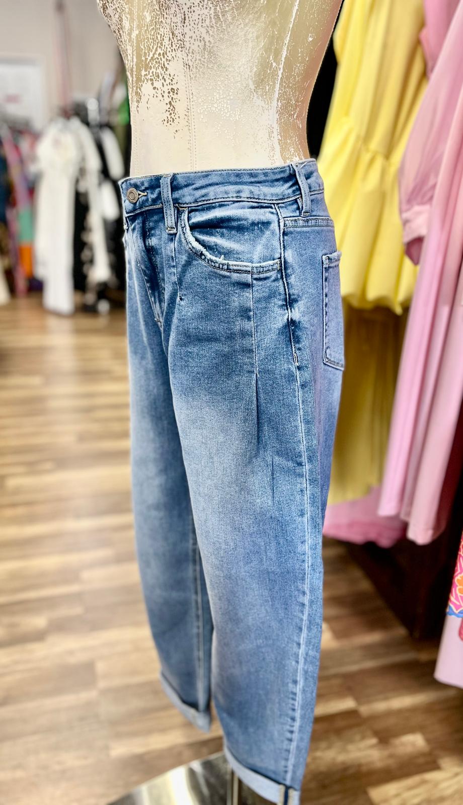 High Rise Barrel Pant