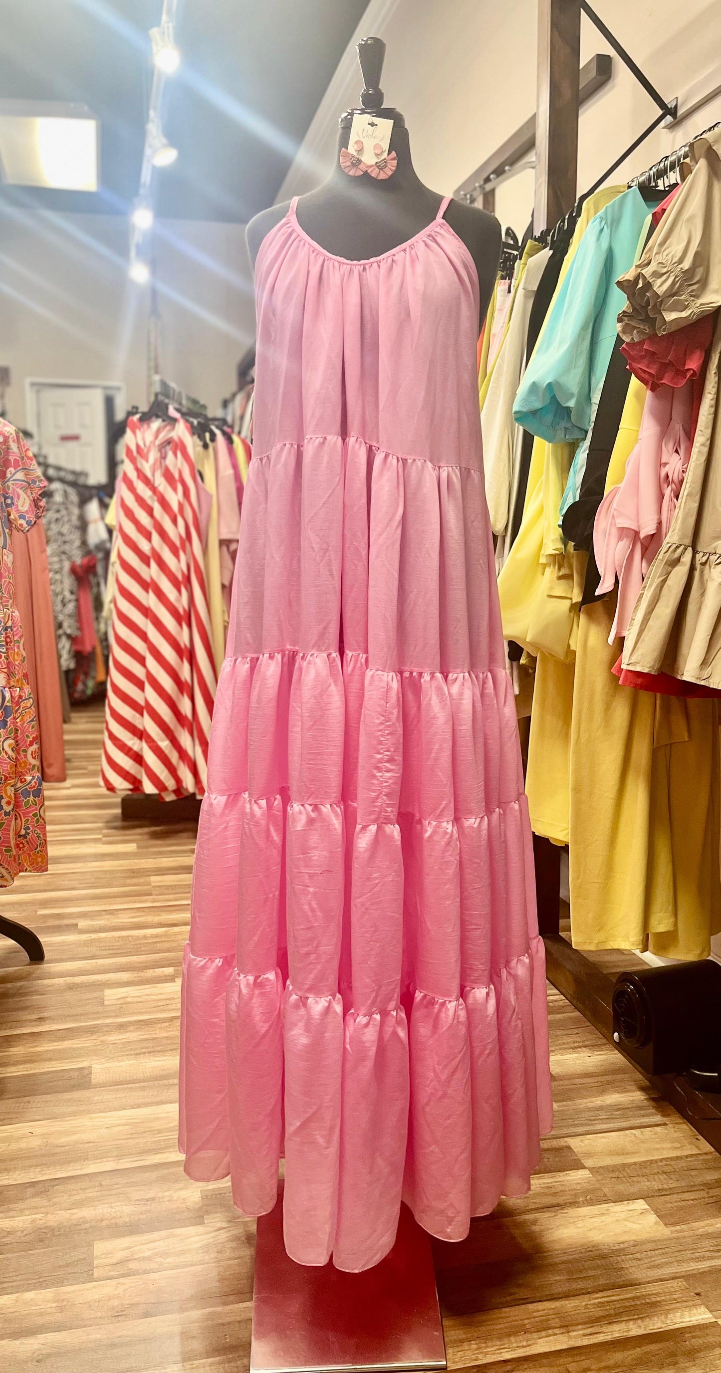 Pink Strappy Dress