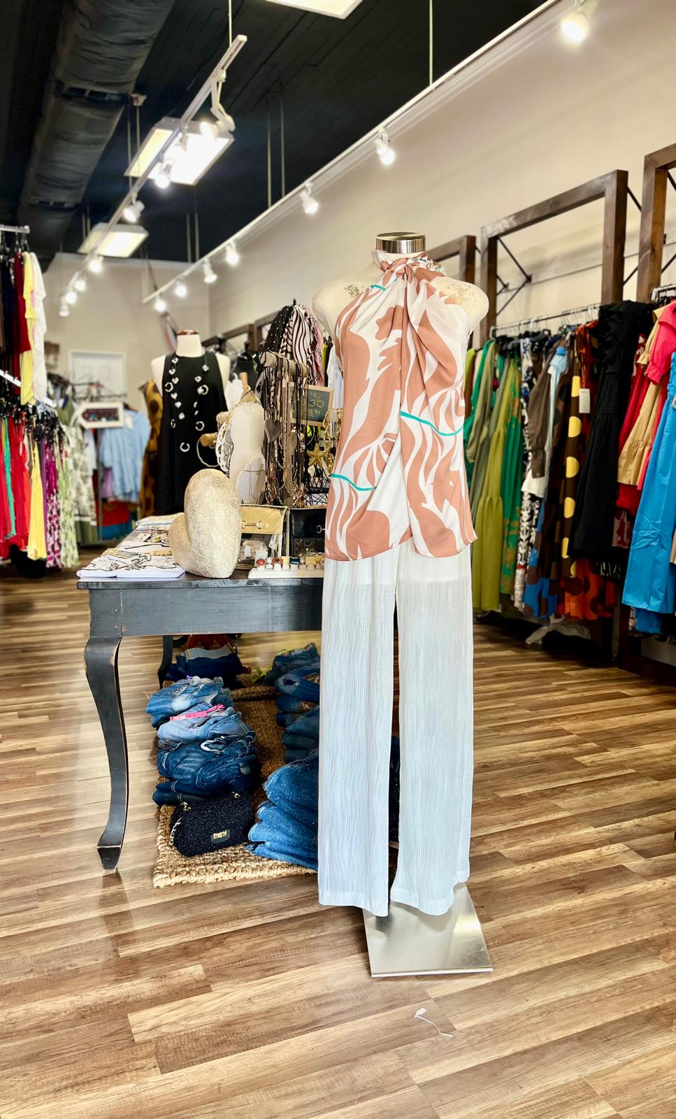 Wide-Leg Sheer Pants