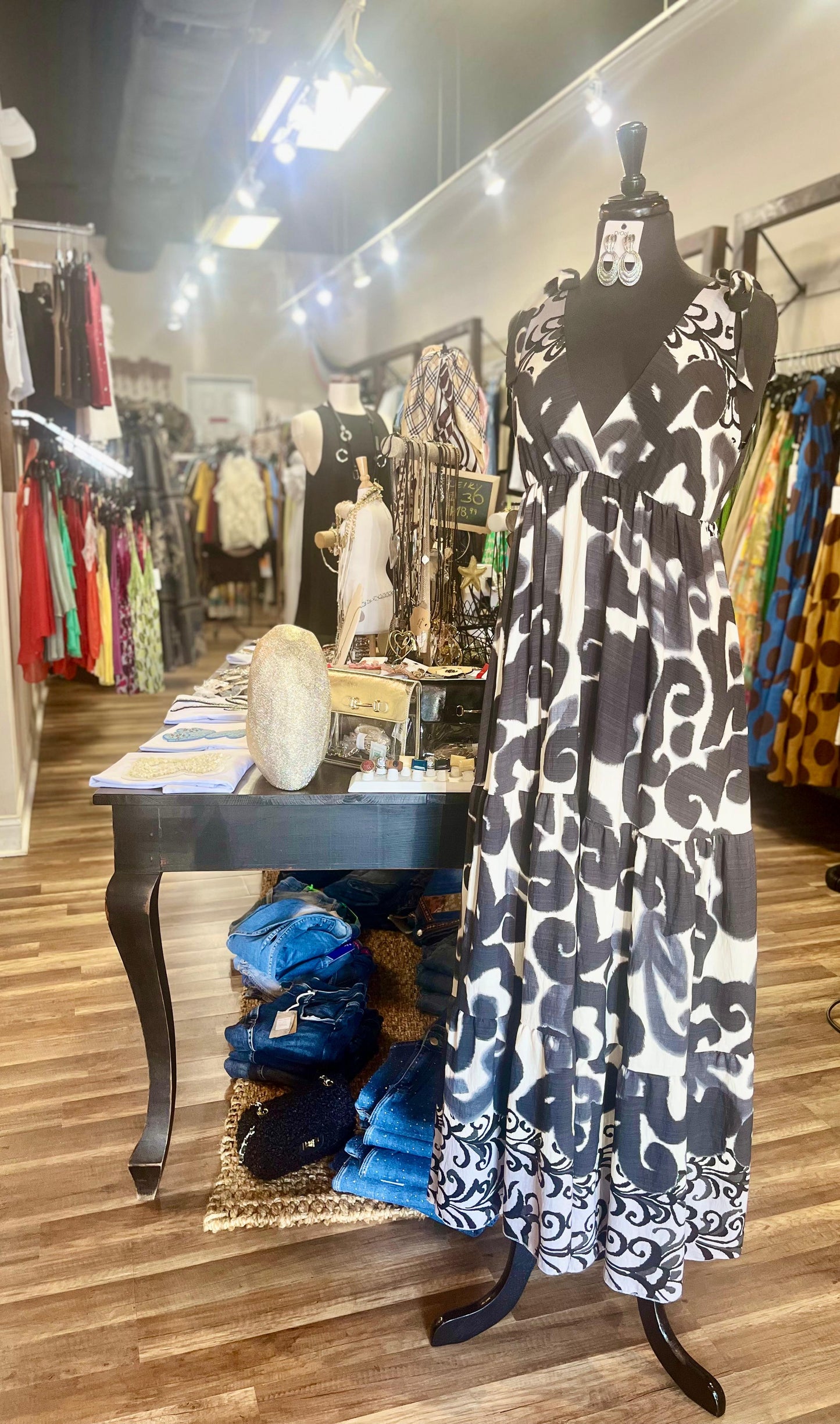 Sleeveless V-Neck Maxi Dress