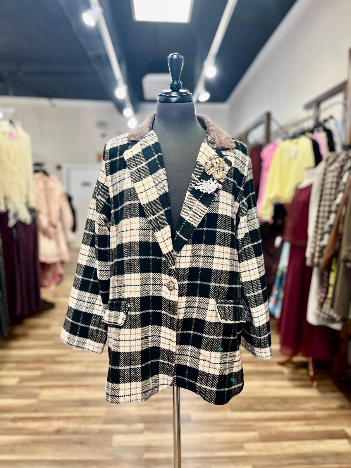Plaid Blazer