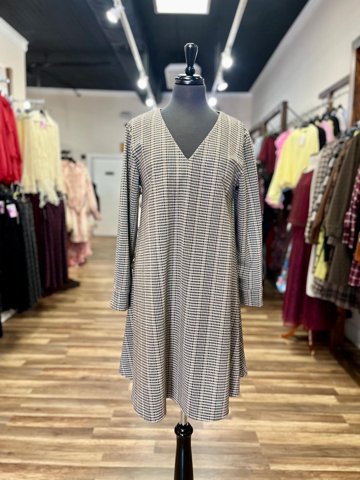 Houndstooth Swing Dress