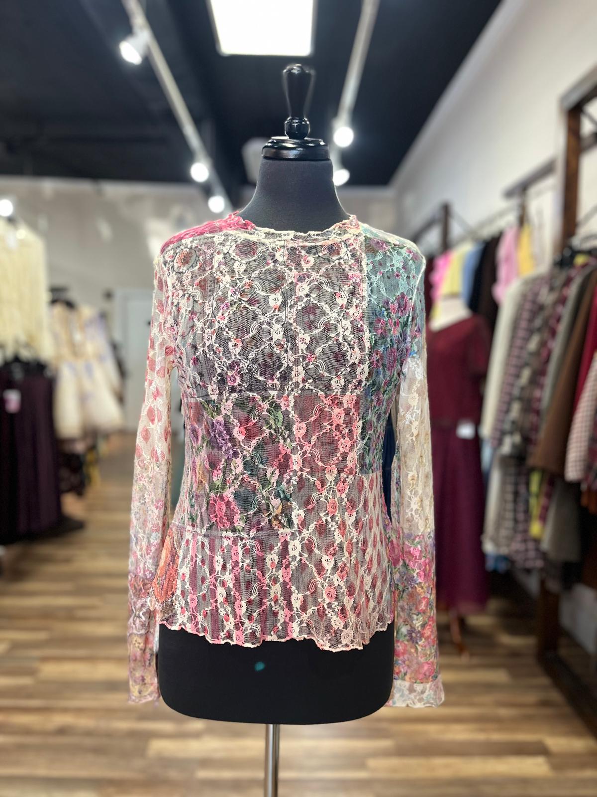 Romantic Floral Lace Top