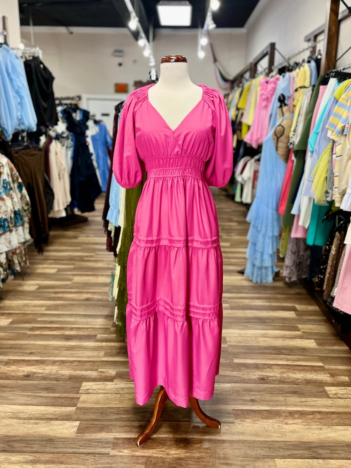 Smocked Midi Dress