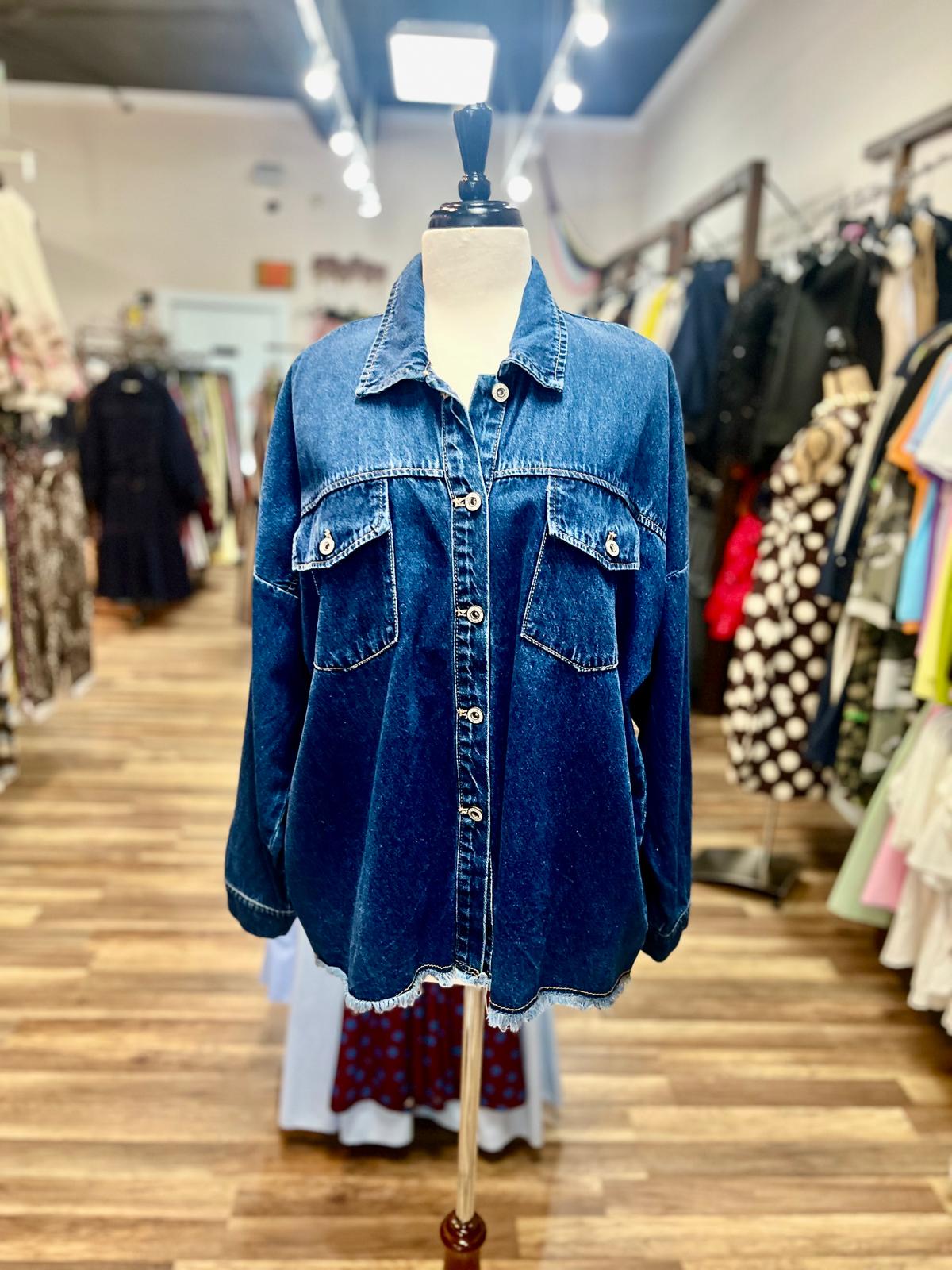 Rhinestone Star Denim Jacket