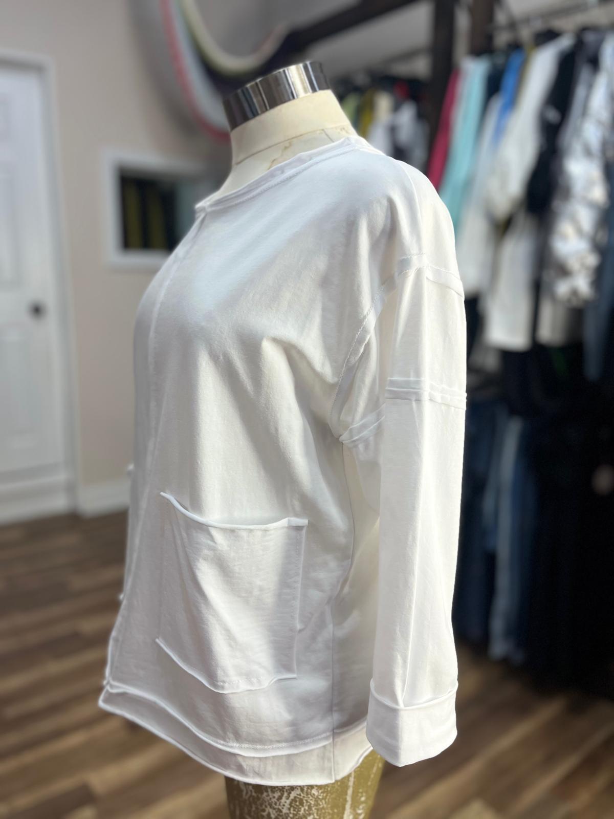 BLOUSE LONG SLEEVES AND POCKETS