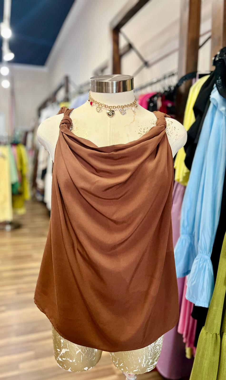 KNOTTED BLOUSE
