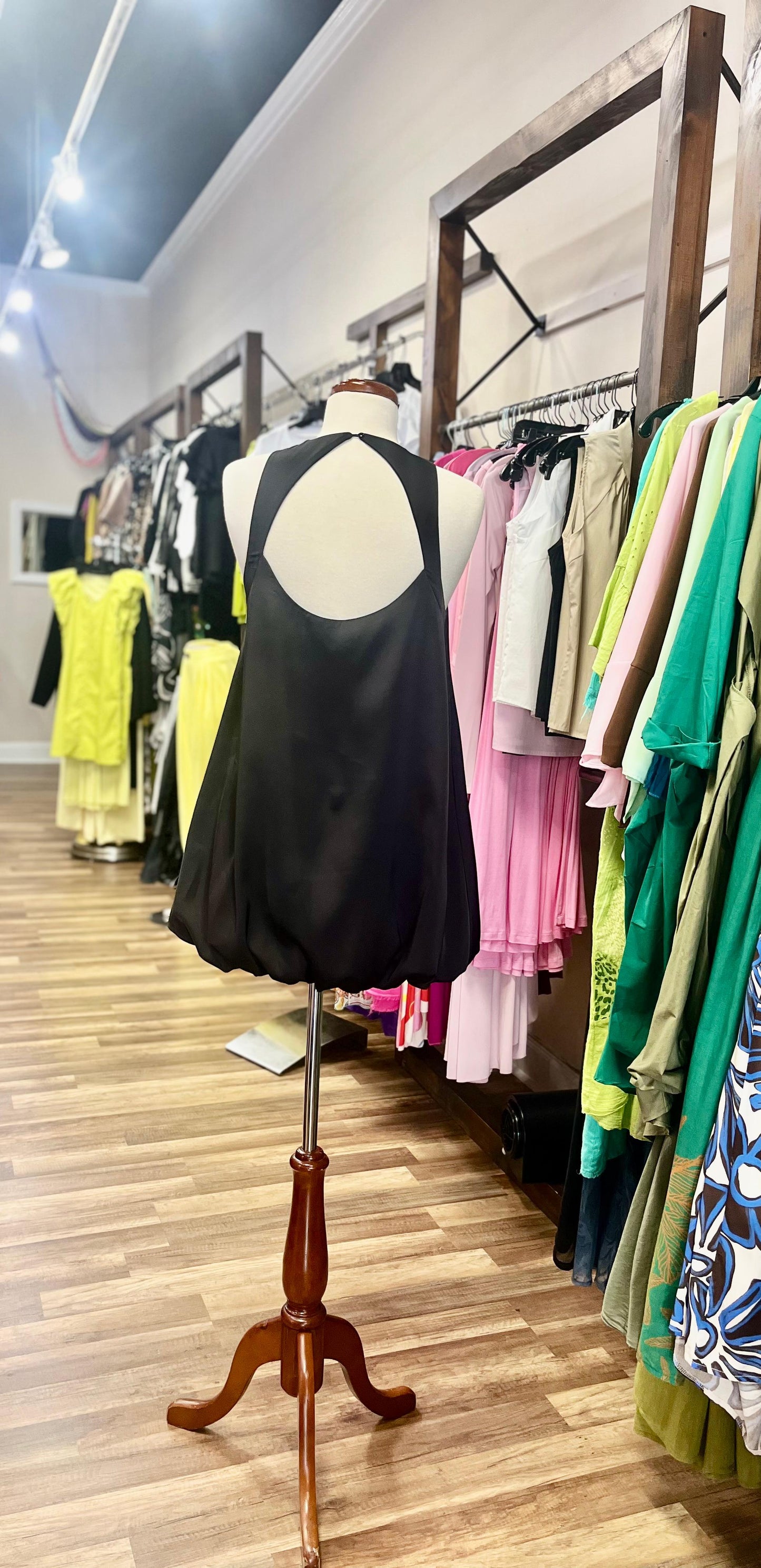 Bubble Hem Mini Dress