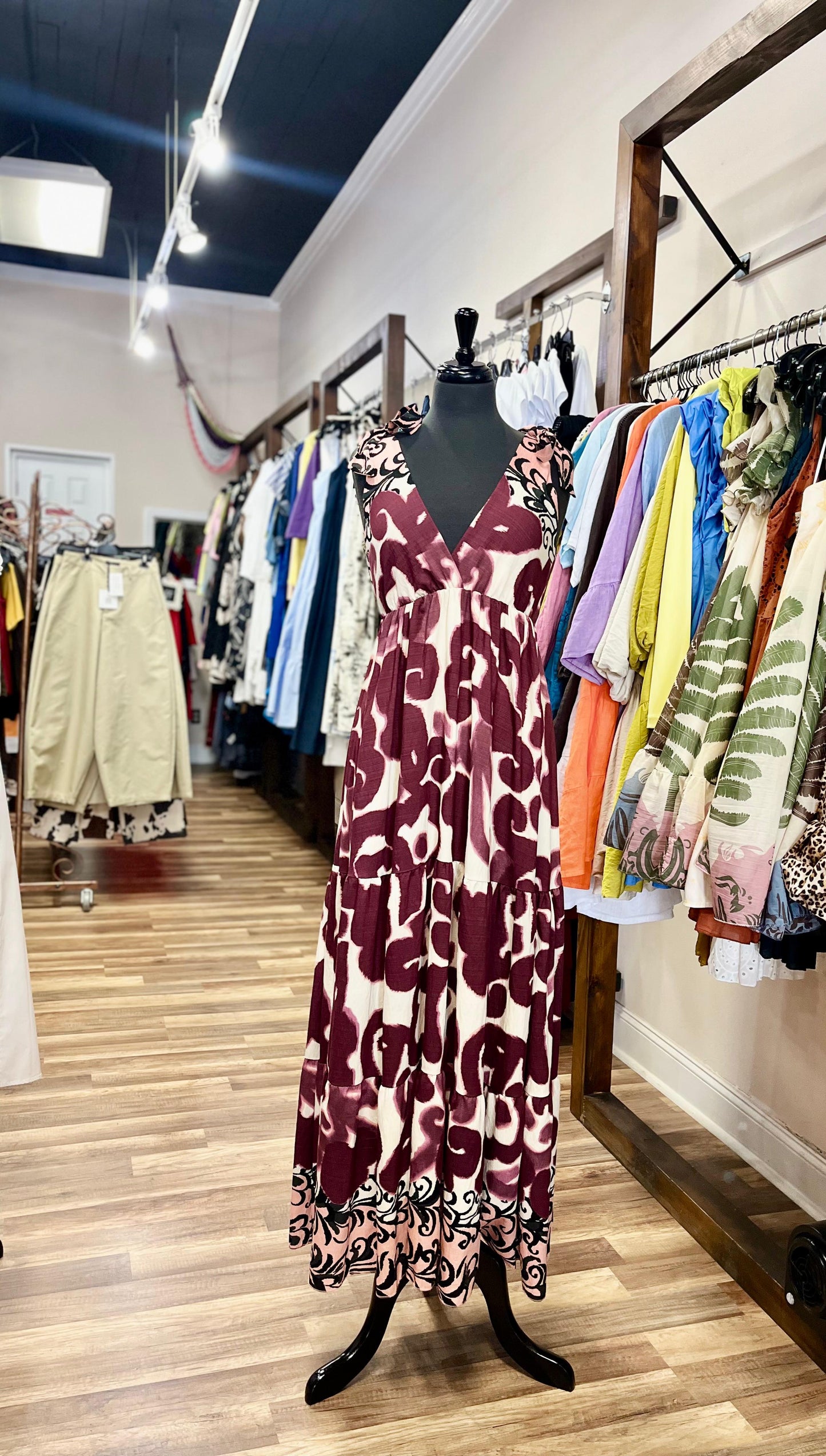 Sleeveless V-Neck Maxi Dress
