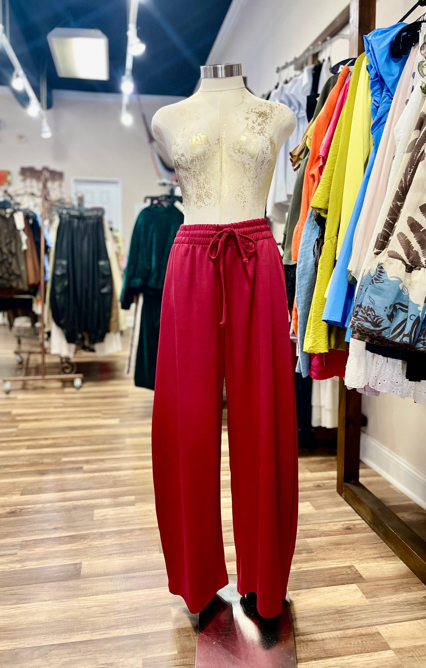 Leopard Print Top With Wide-Leg Pants
