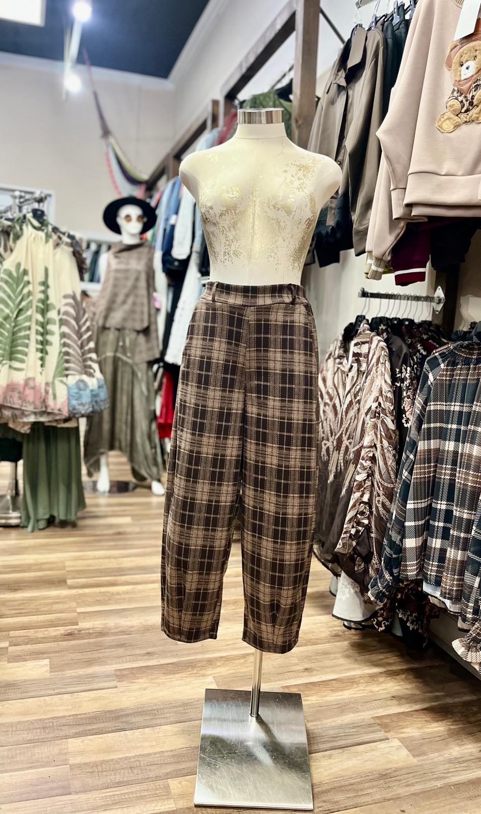 Plaid Two-Piece Bomber Set