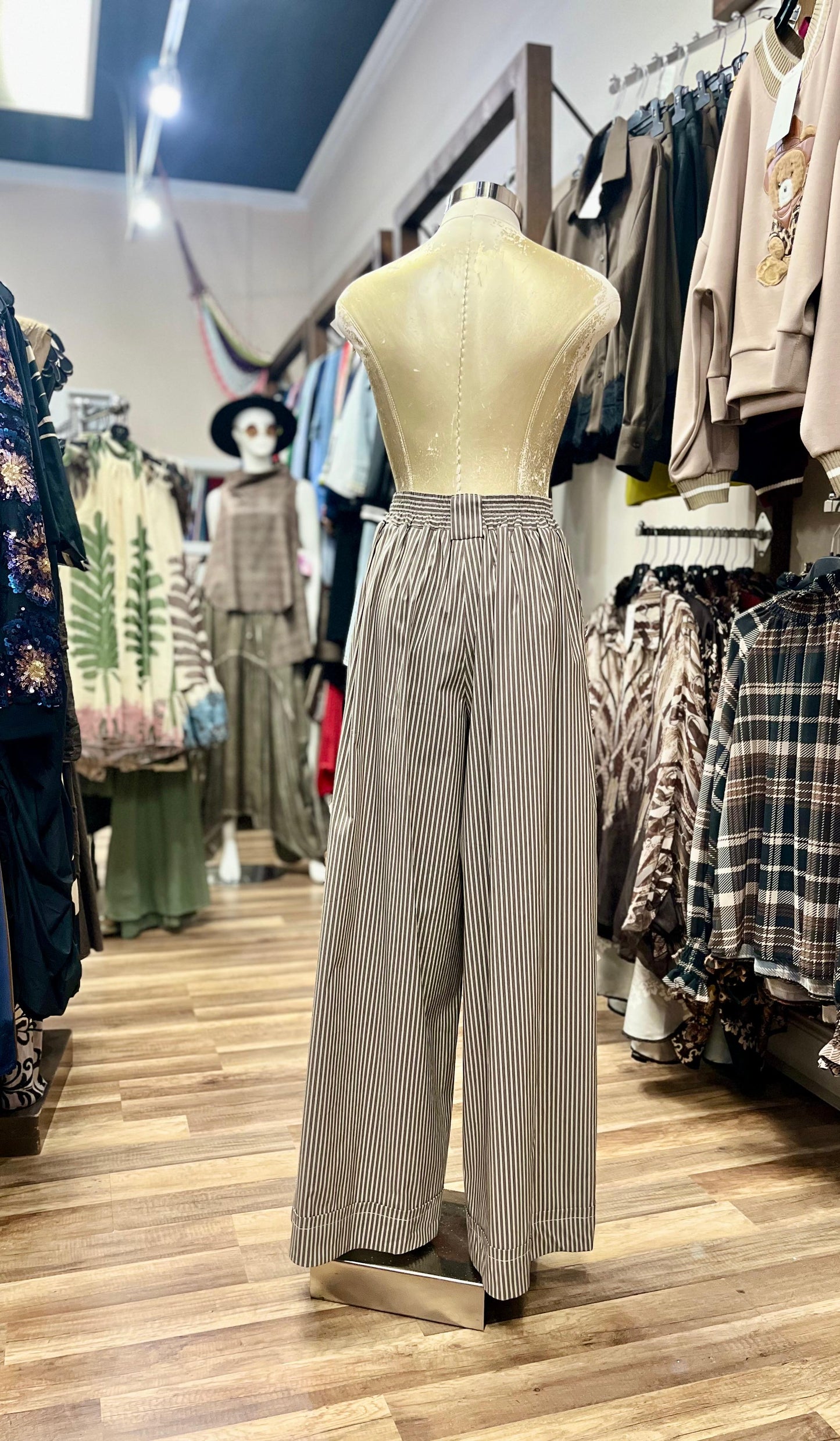 Pinstripe Two-Piece Set