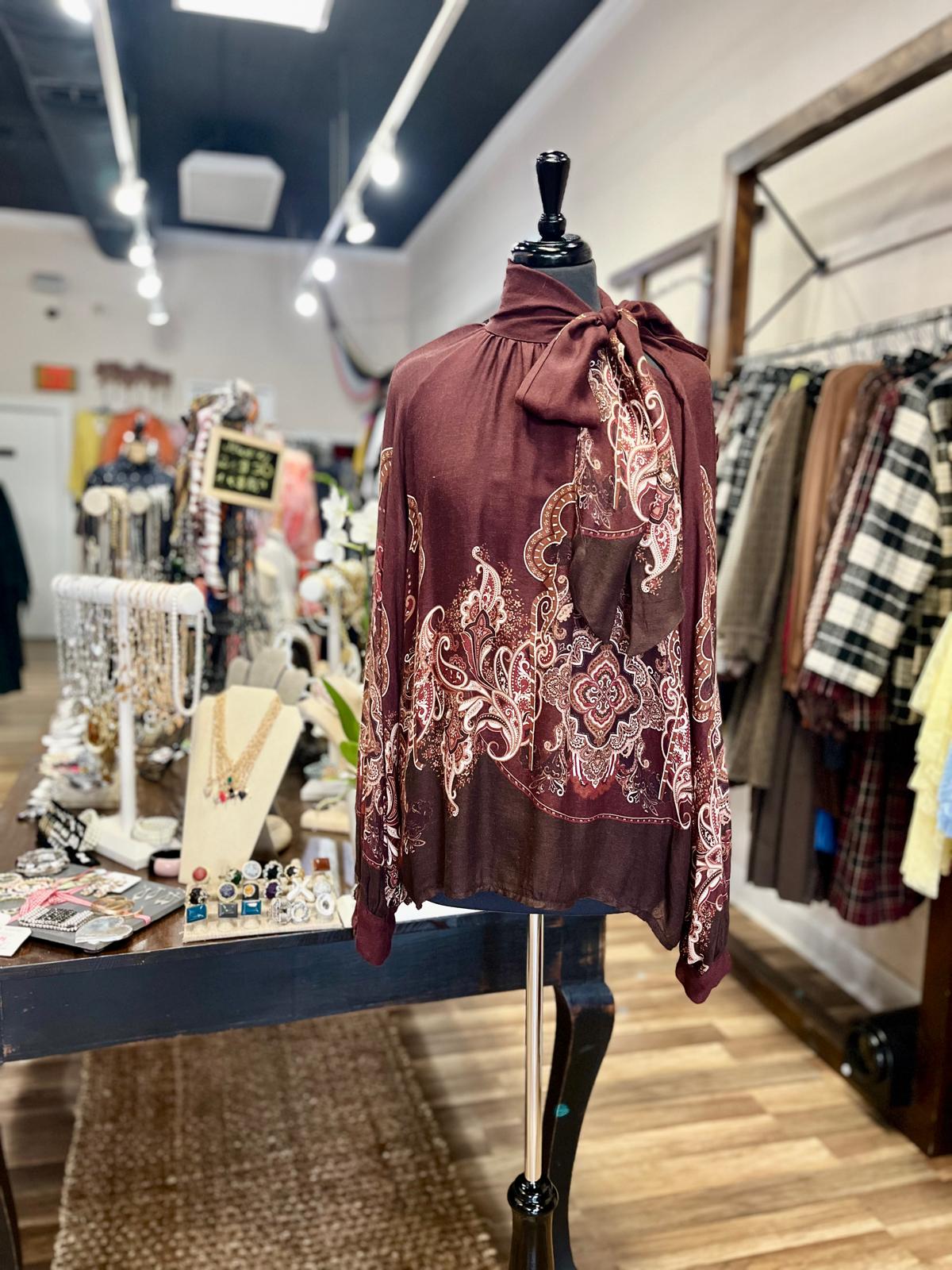 Tie-Neck Blouse