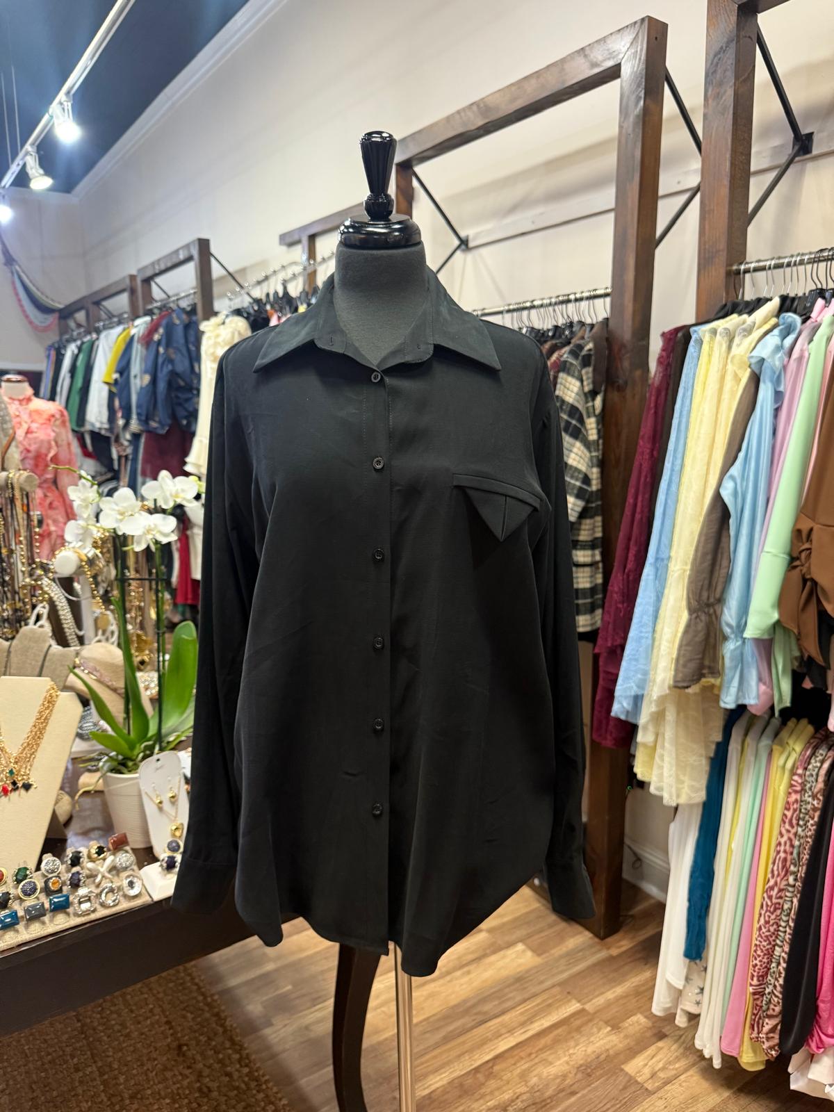 Oversized Button-Down Shirt