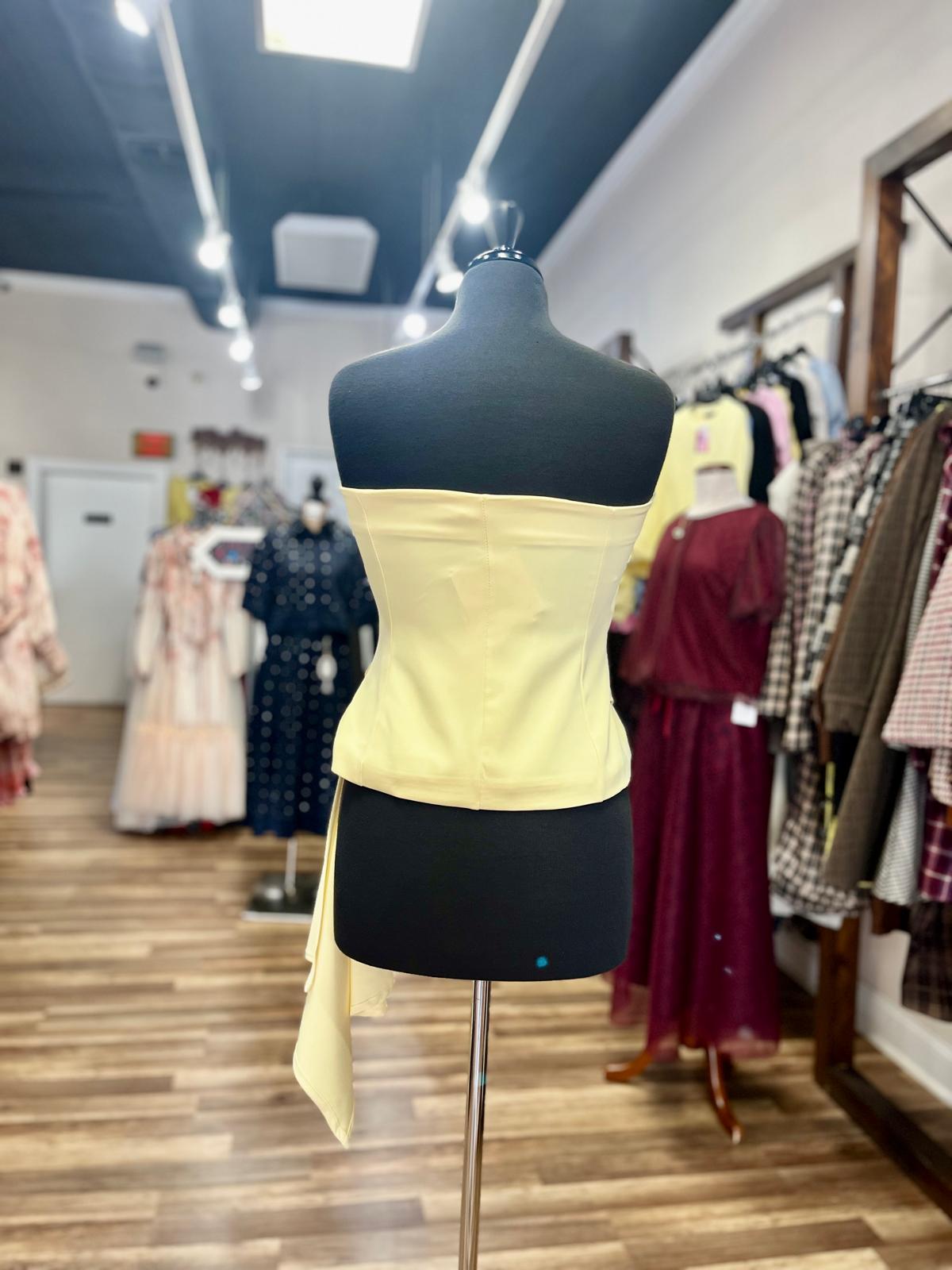 Strapless Draped Top