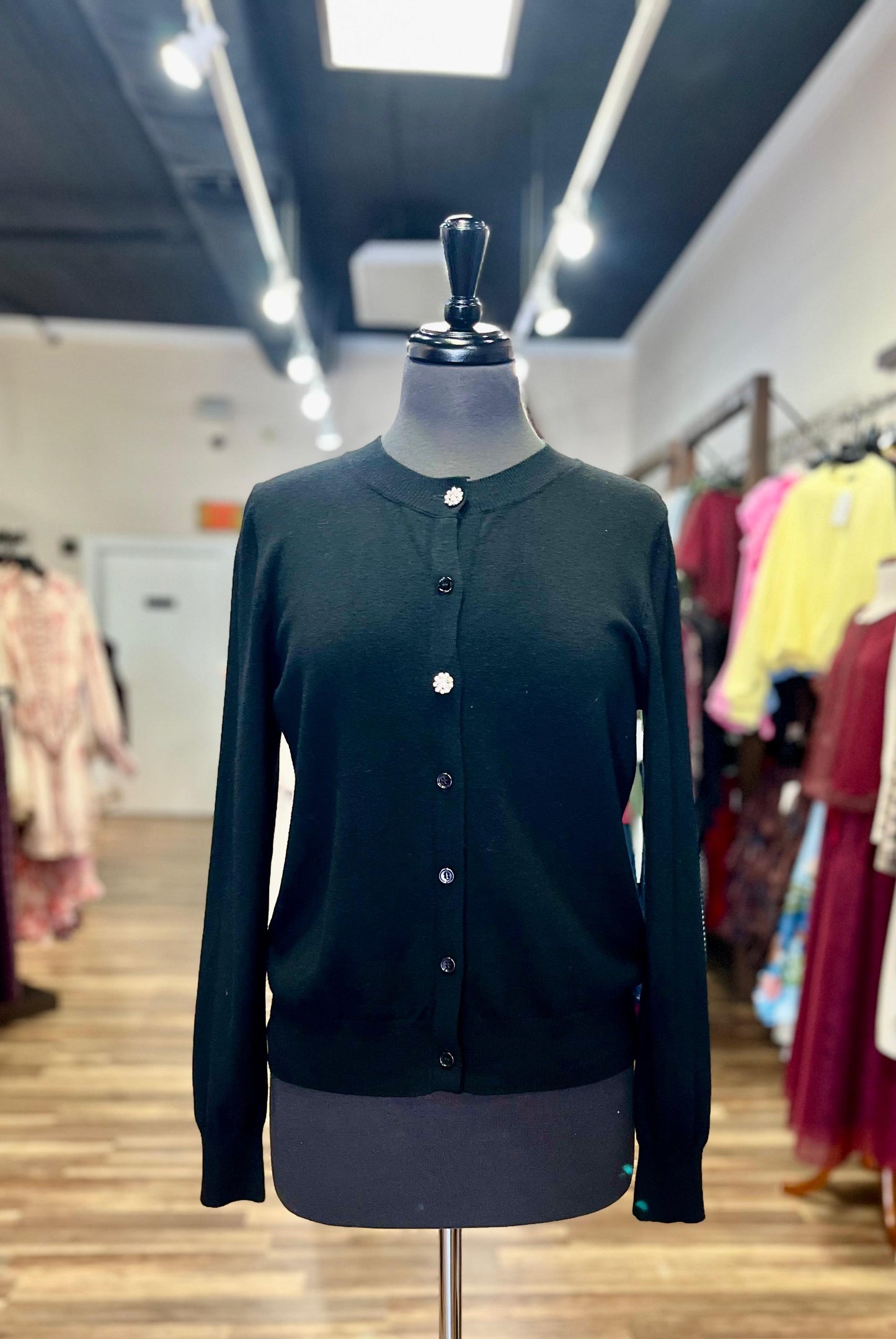 Button-Up Knit Cardigan