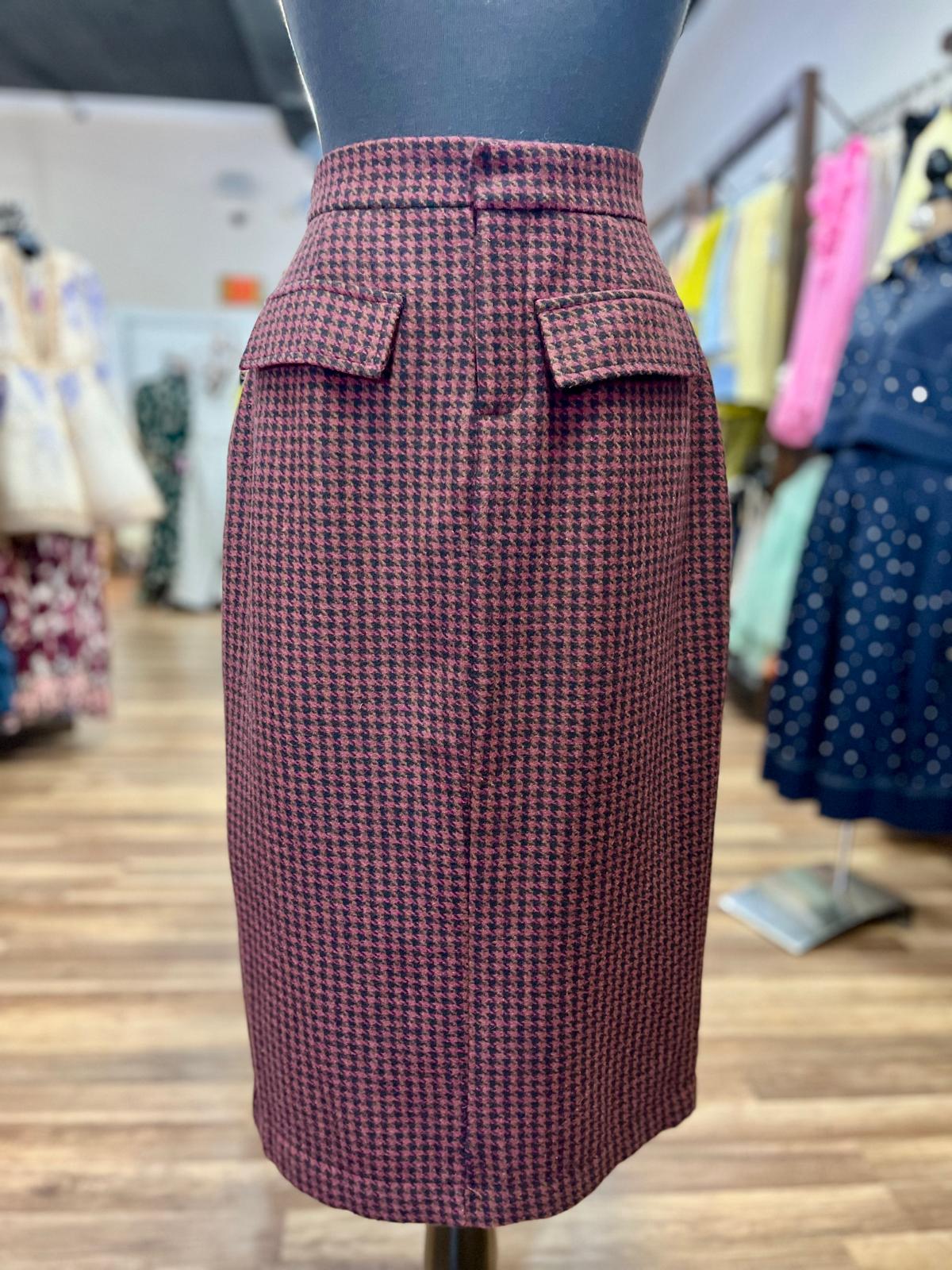 Pencil Skirt Flap Pock