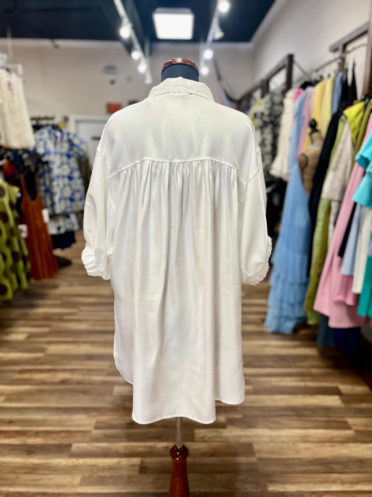 Oversized Satin Shirt