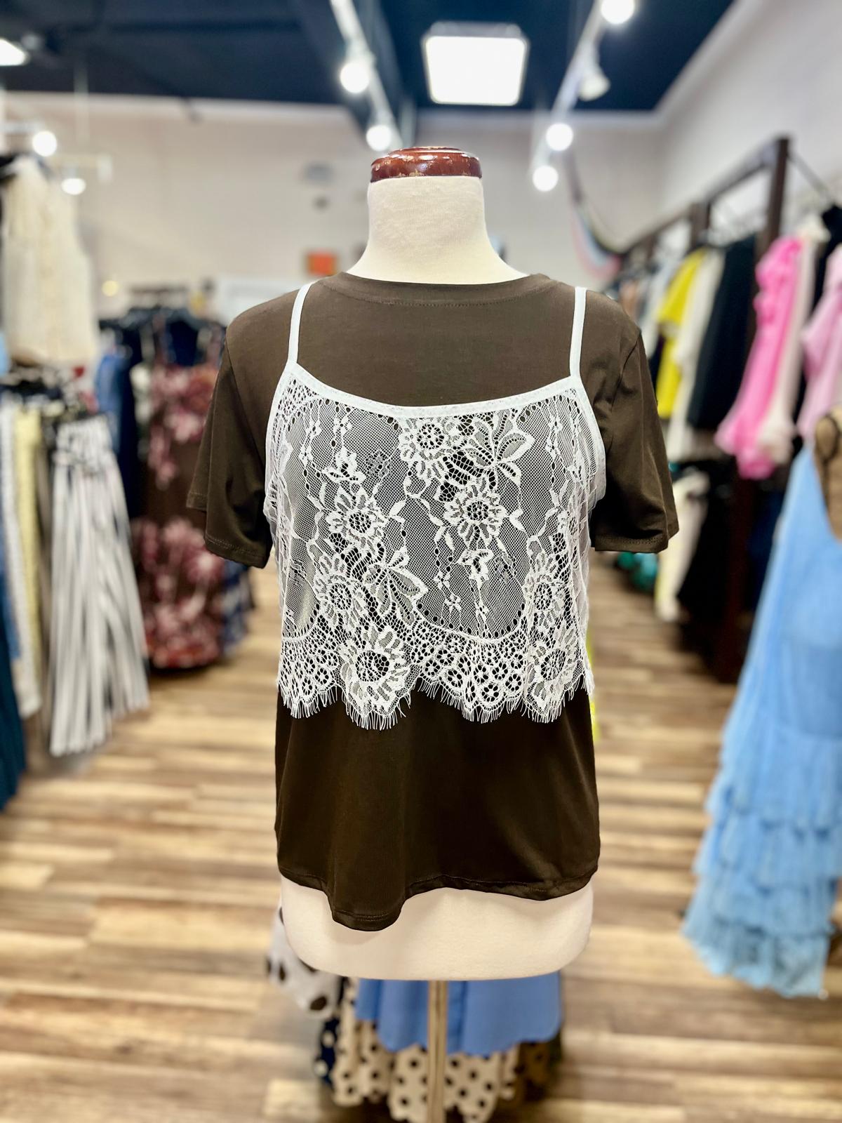 Lace Detail Tee