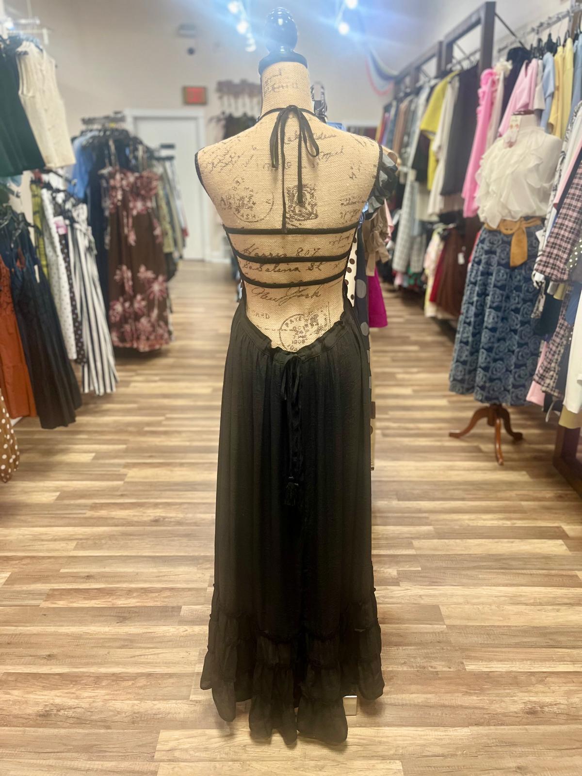 Flowy Black Maxi